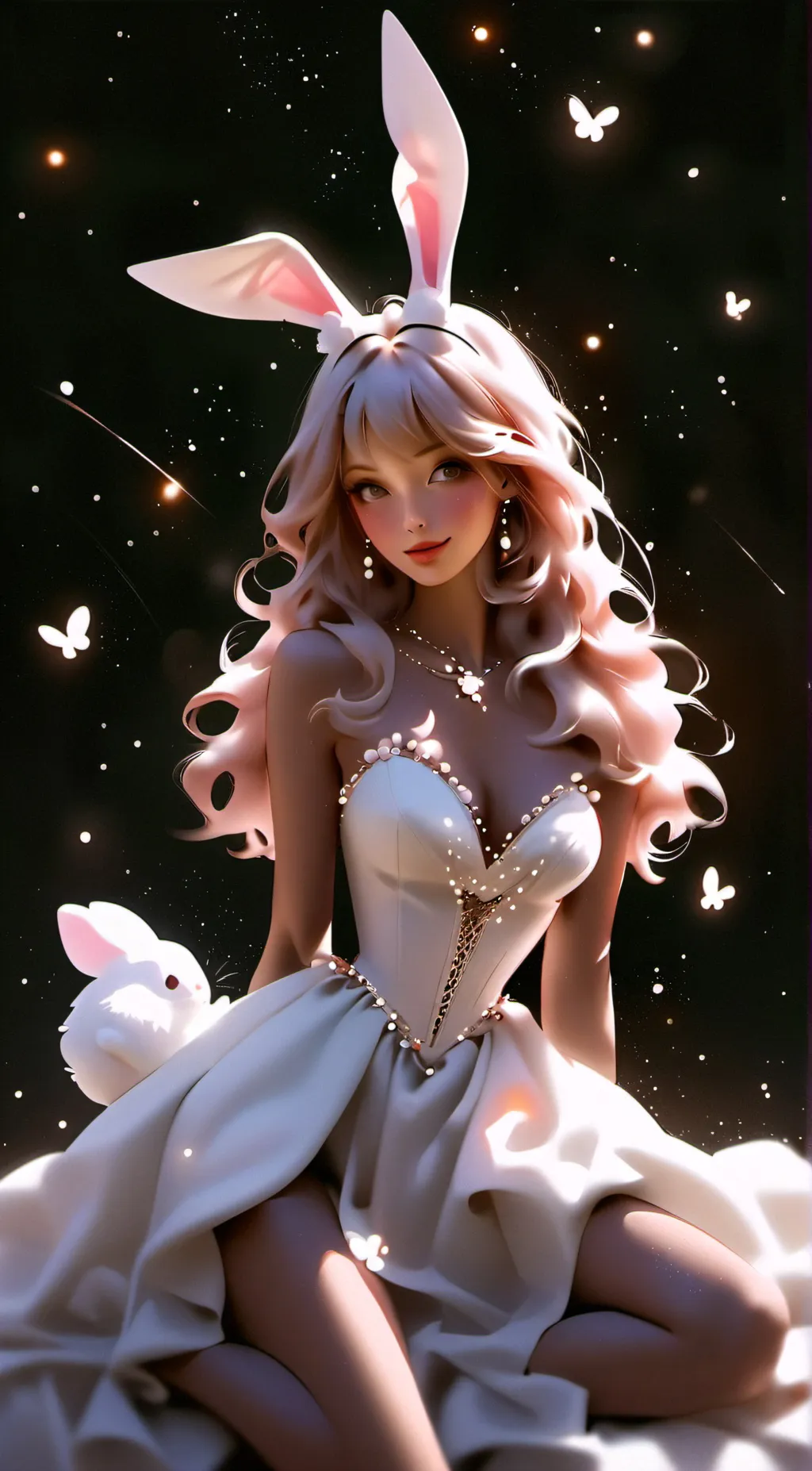 ai character: Luna Moon background