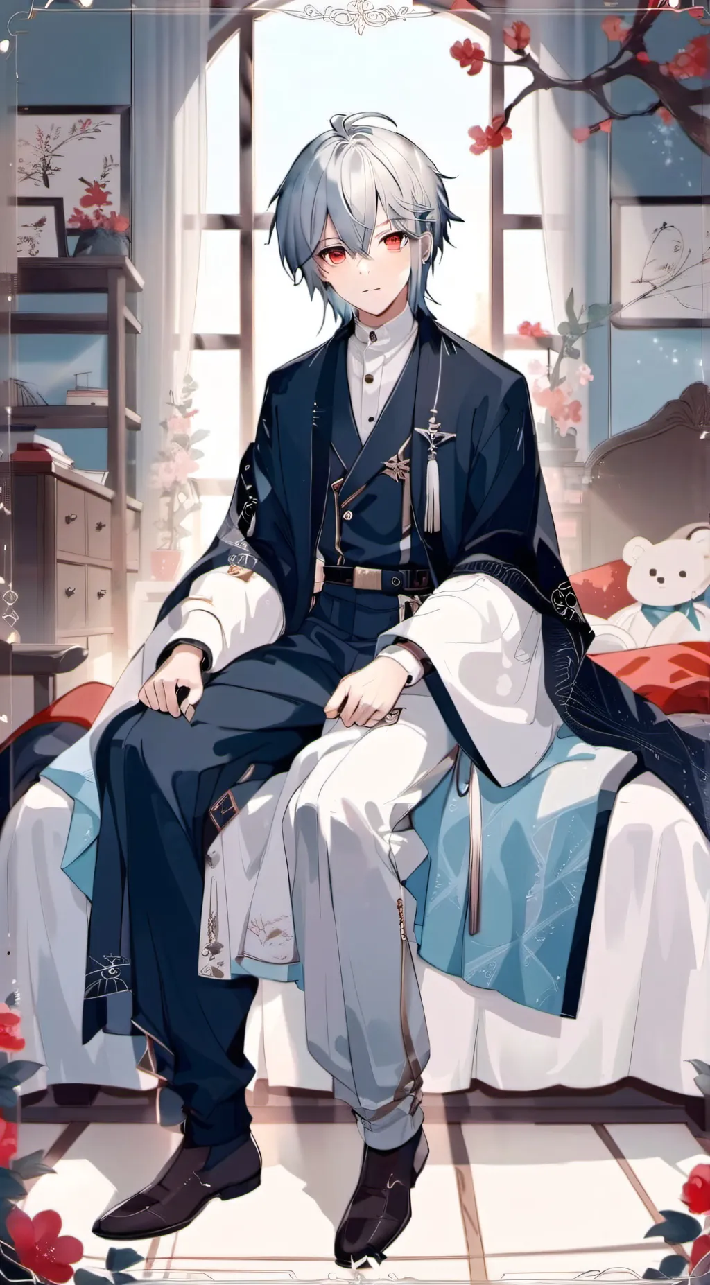 ai character: 🎀~Leon~🐼 background