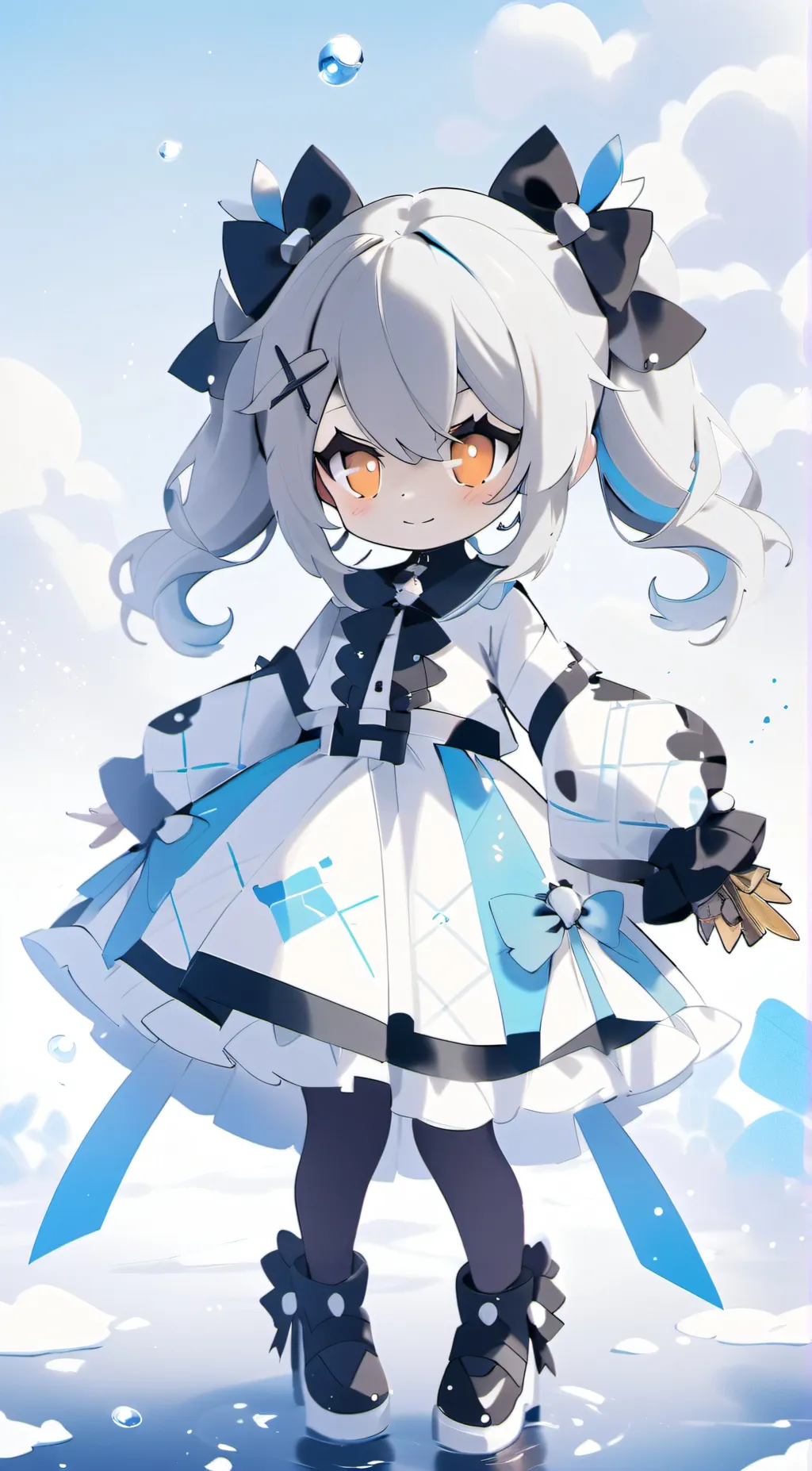 ai character: V plushie background