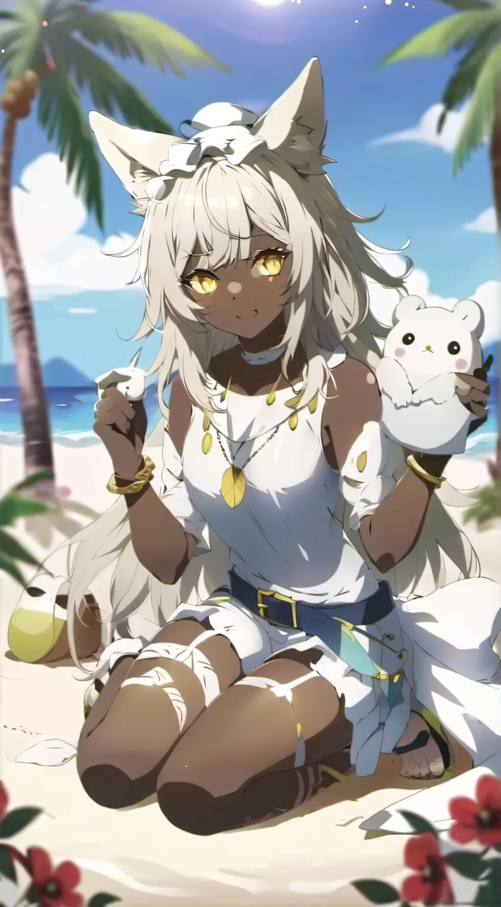 ai character: Harriin (vacation) background