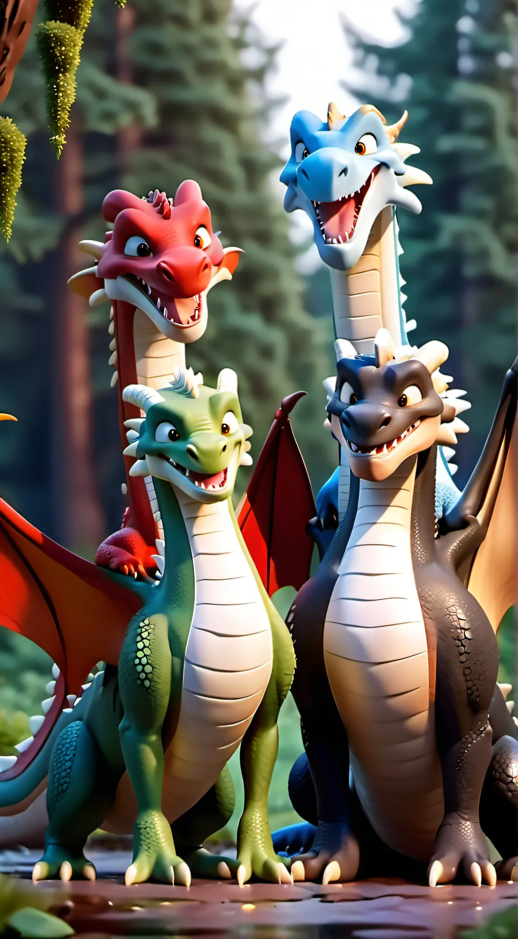 ai character: The dragon group  background