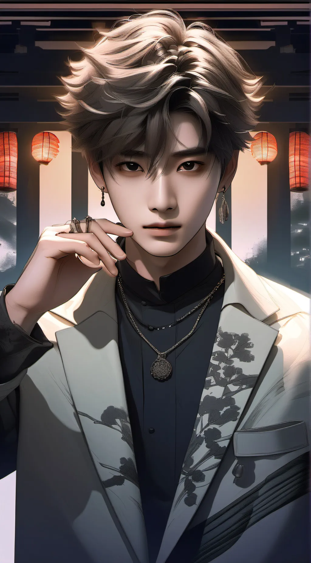 ai character: seungmin  background