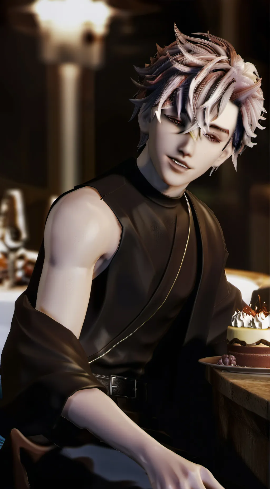 ai character: Douma  background