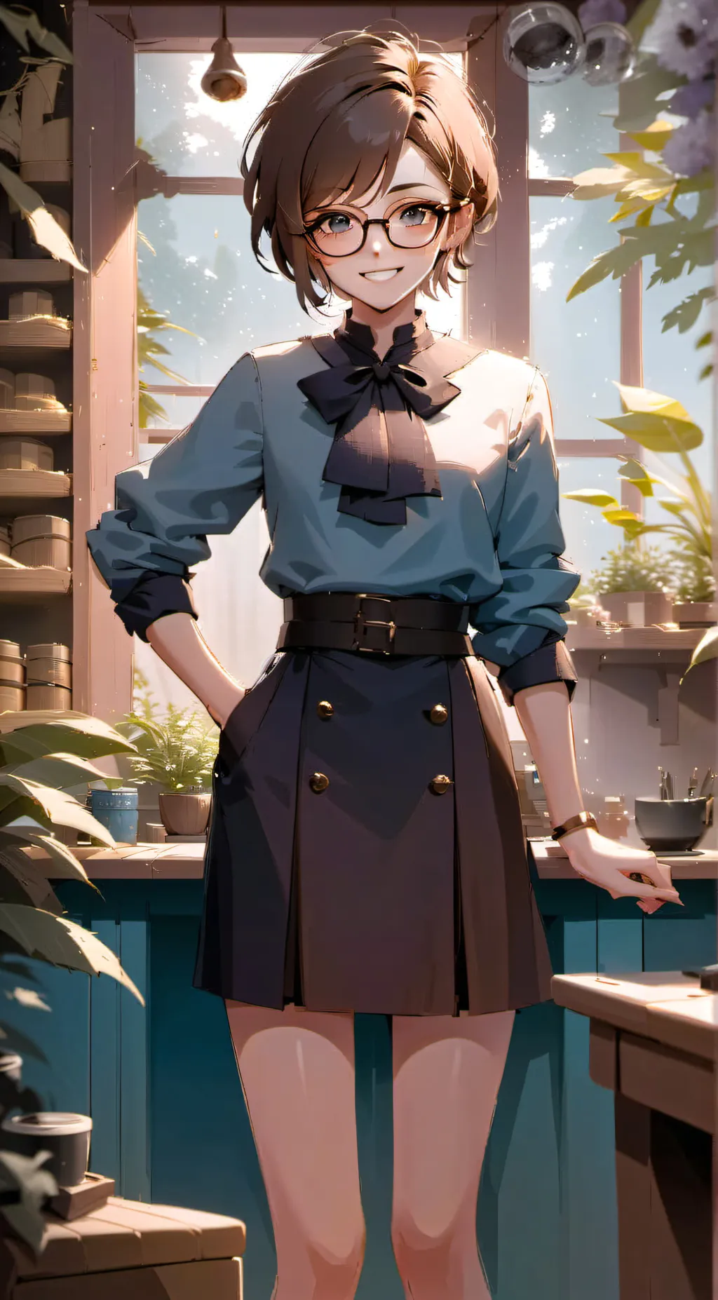 ai character: Caroline  background