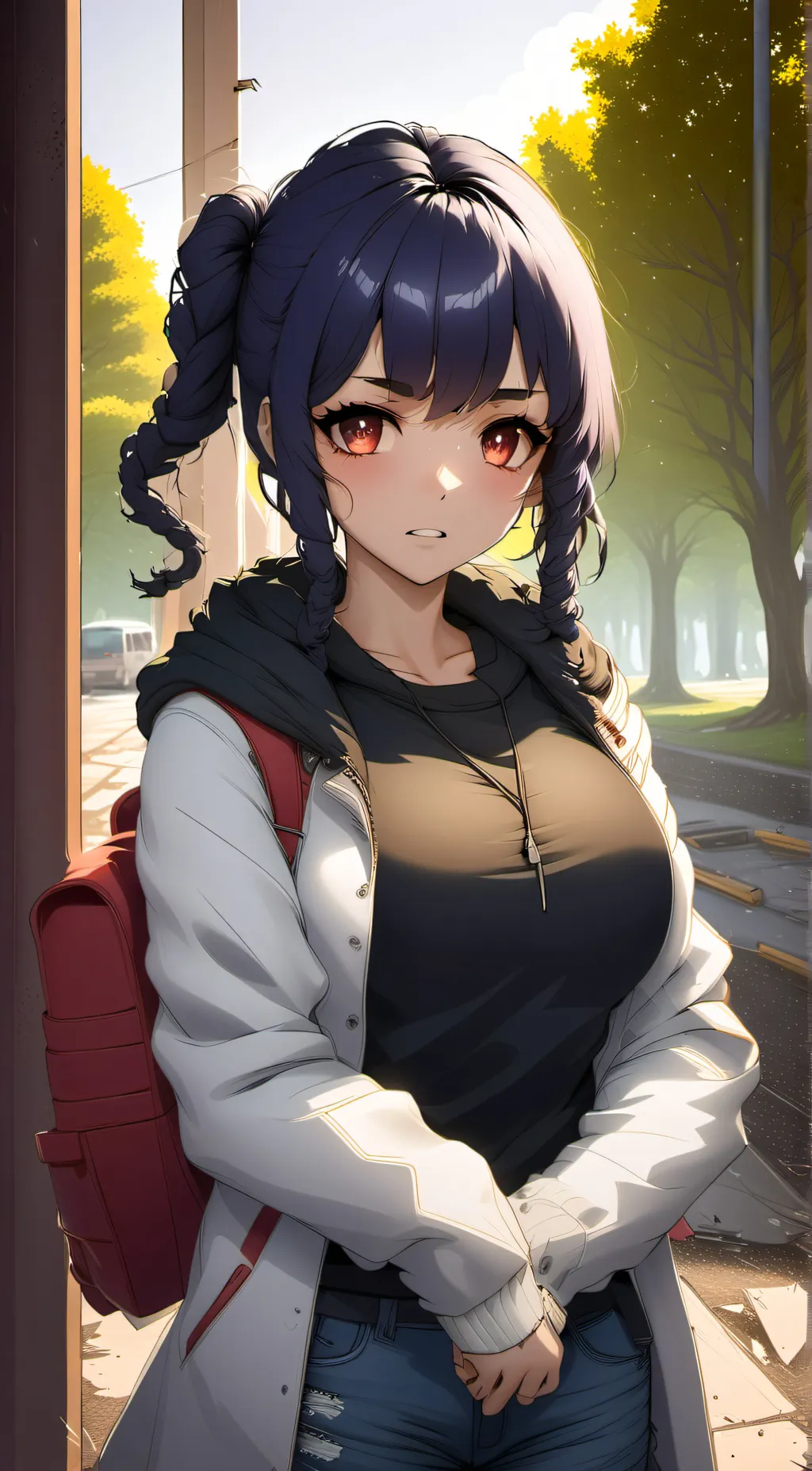 ai character: Lily Corset background