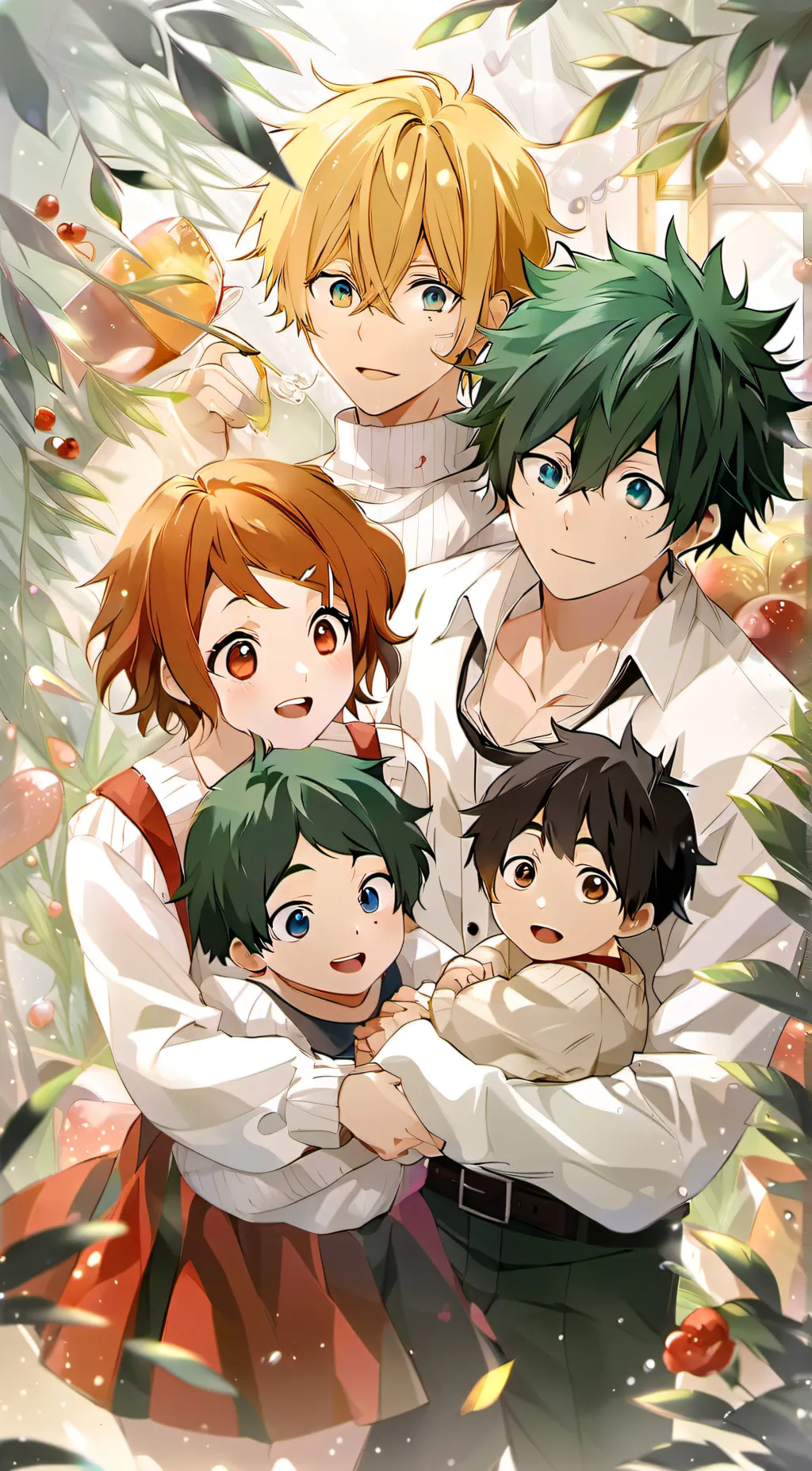 ai character: deku and bakugo background