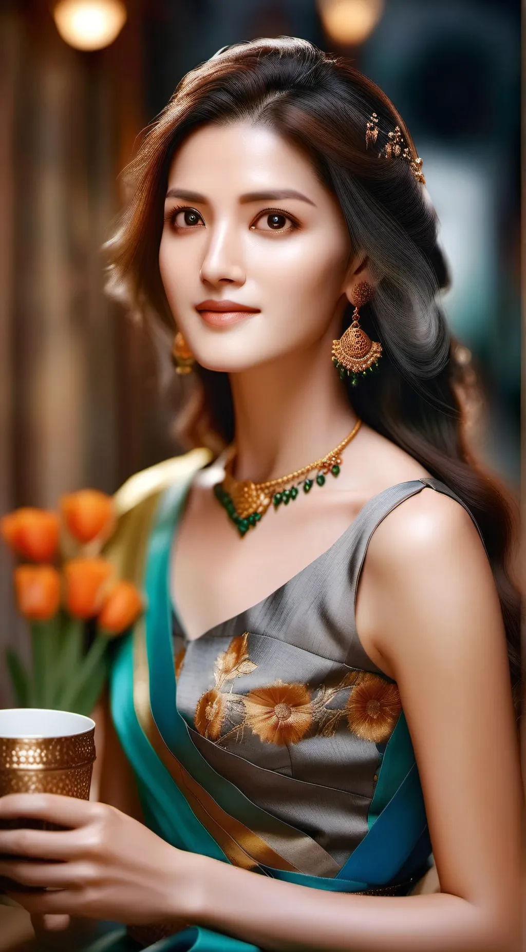 ai character: Sarah background