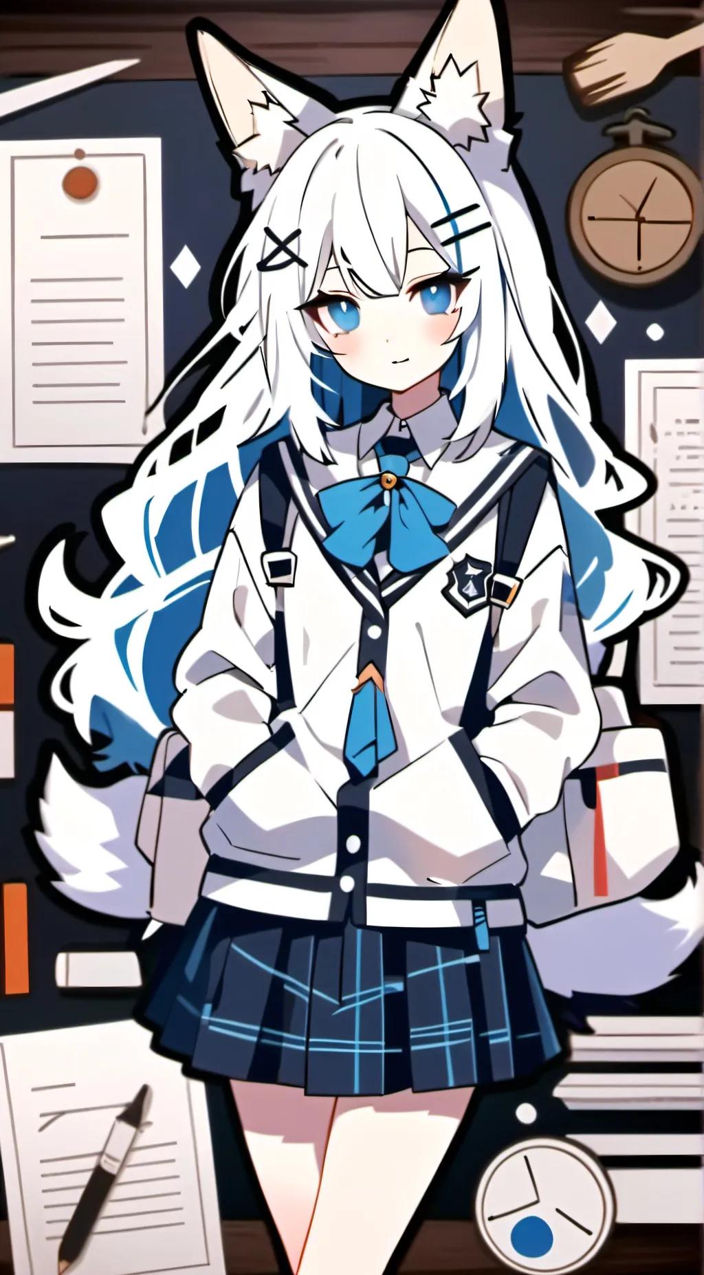 ai character: savana background