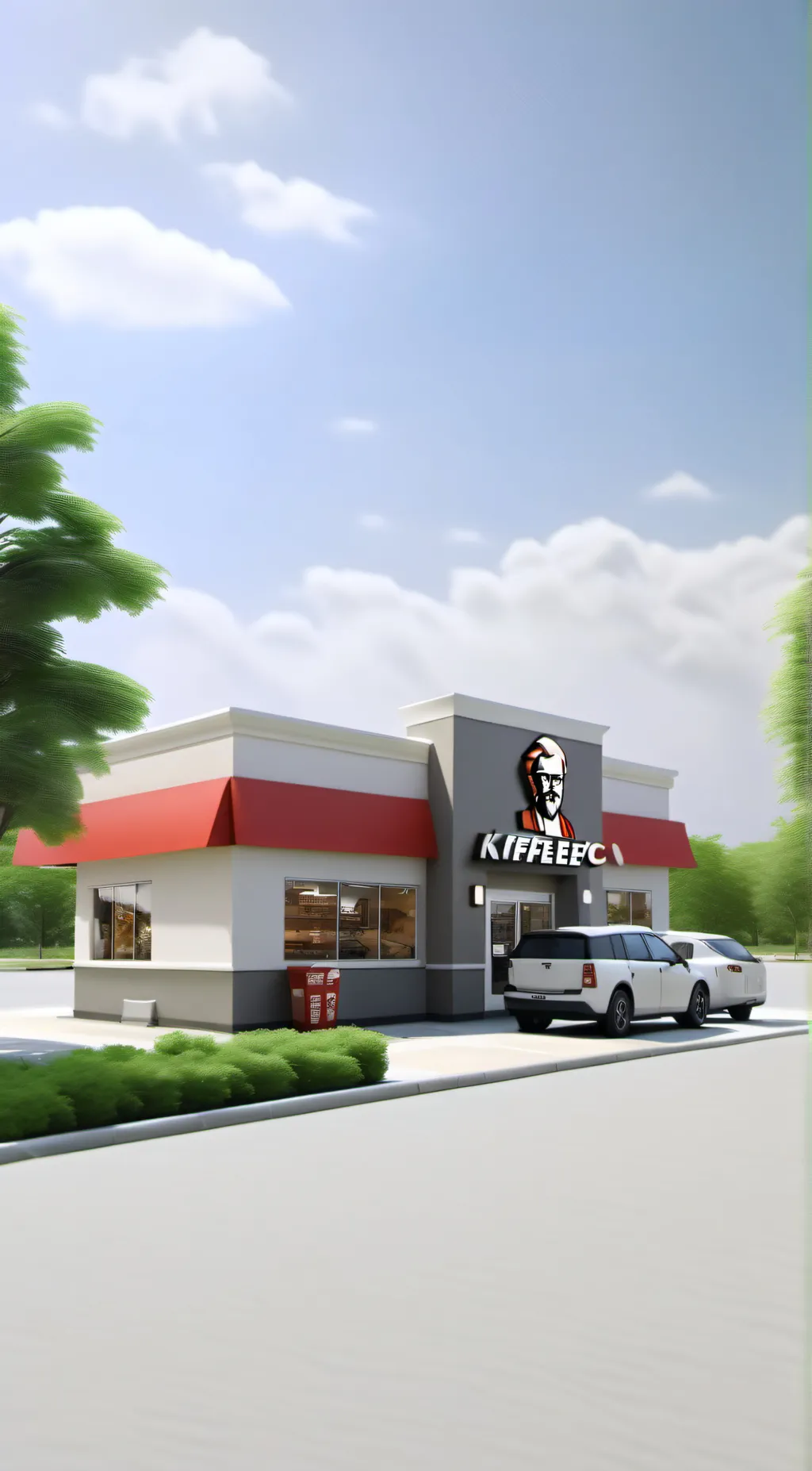 ai character: KFC Spartanburg background