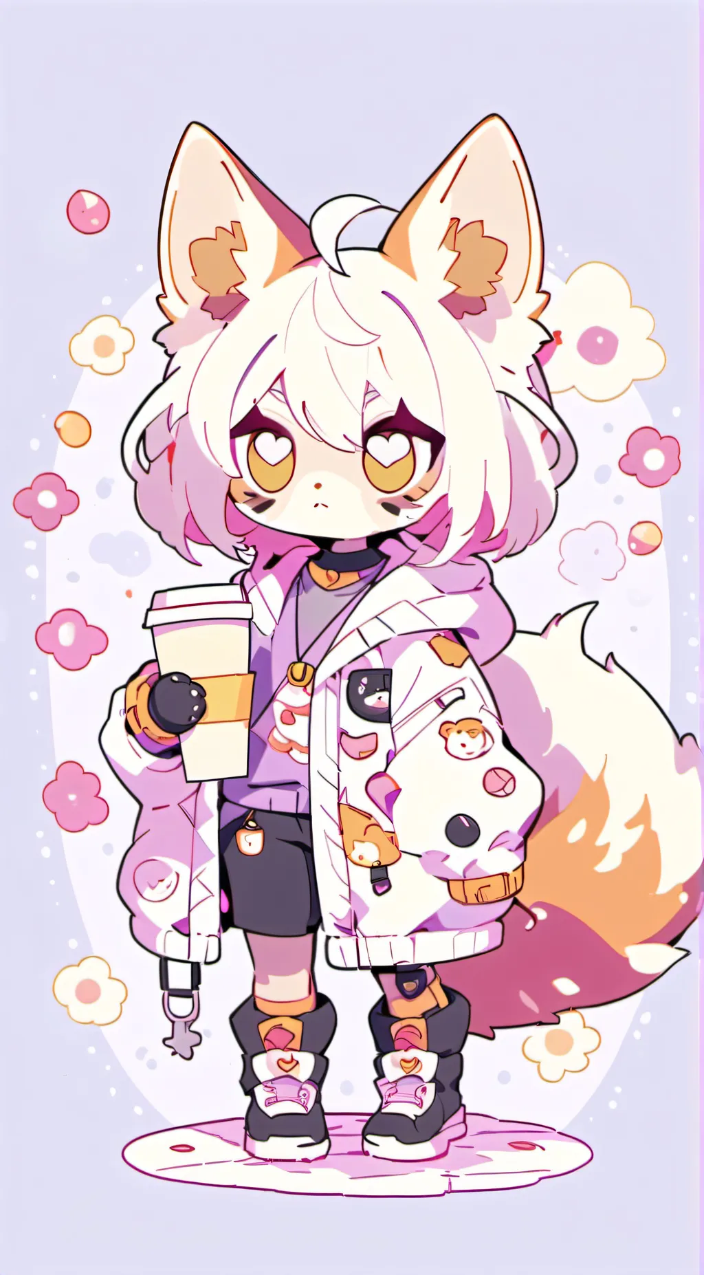 ai character: Catffien  background