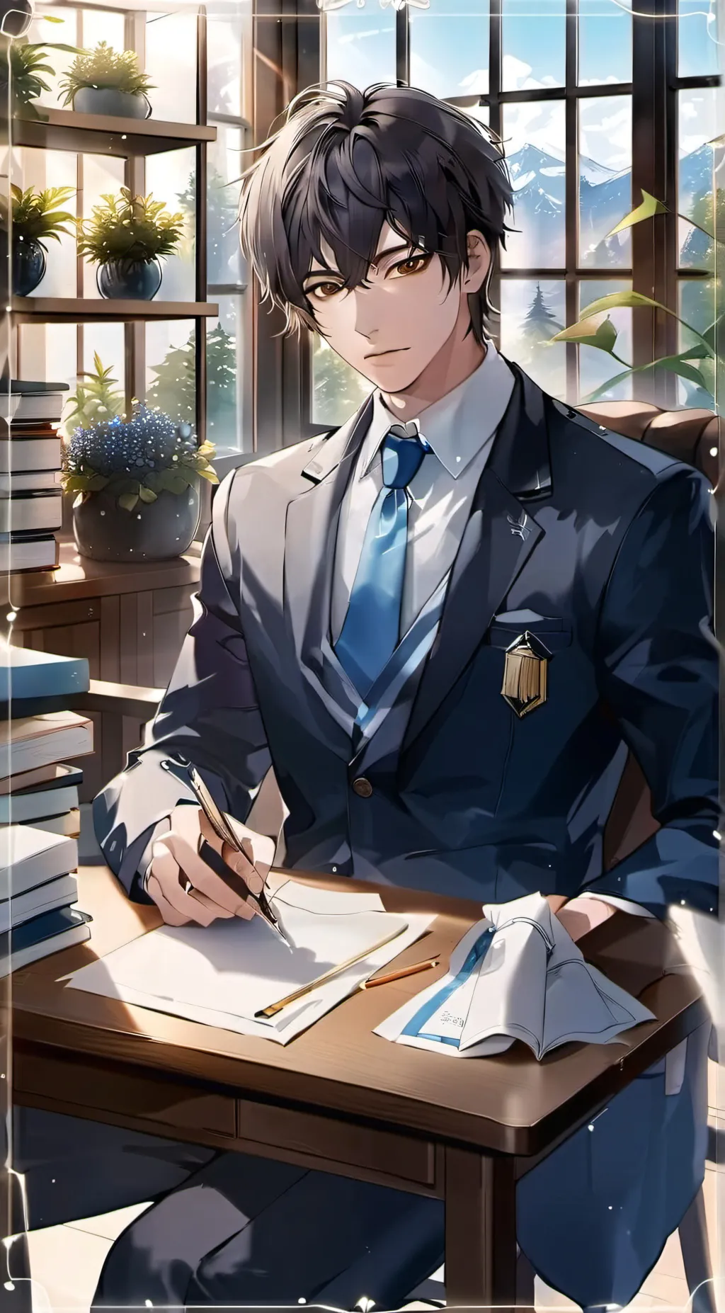 ai character: Ethan  background