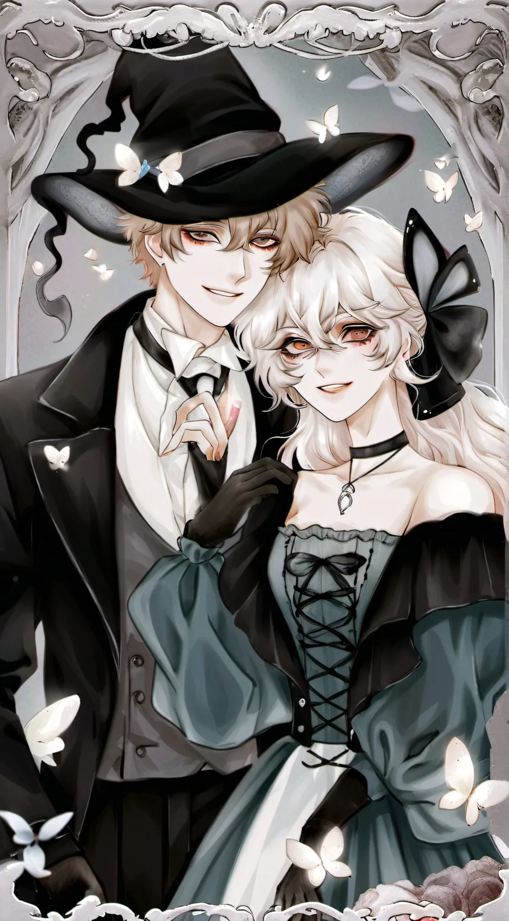 ai character: bakugo and mina background