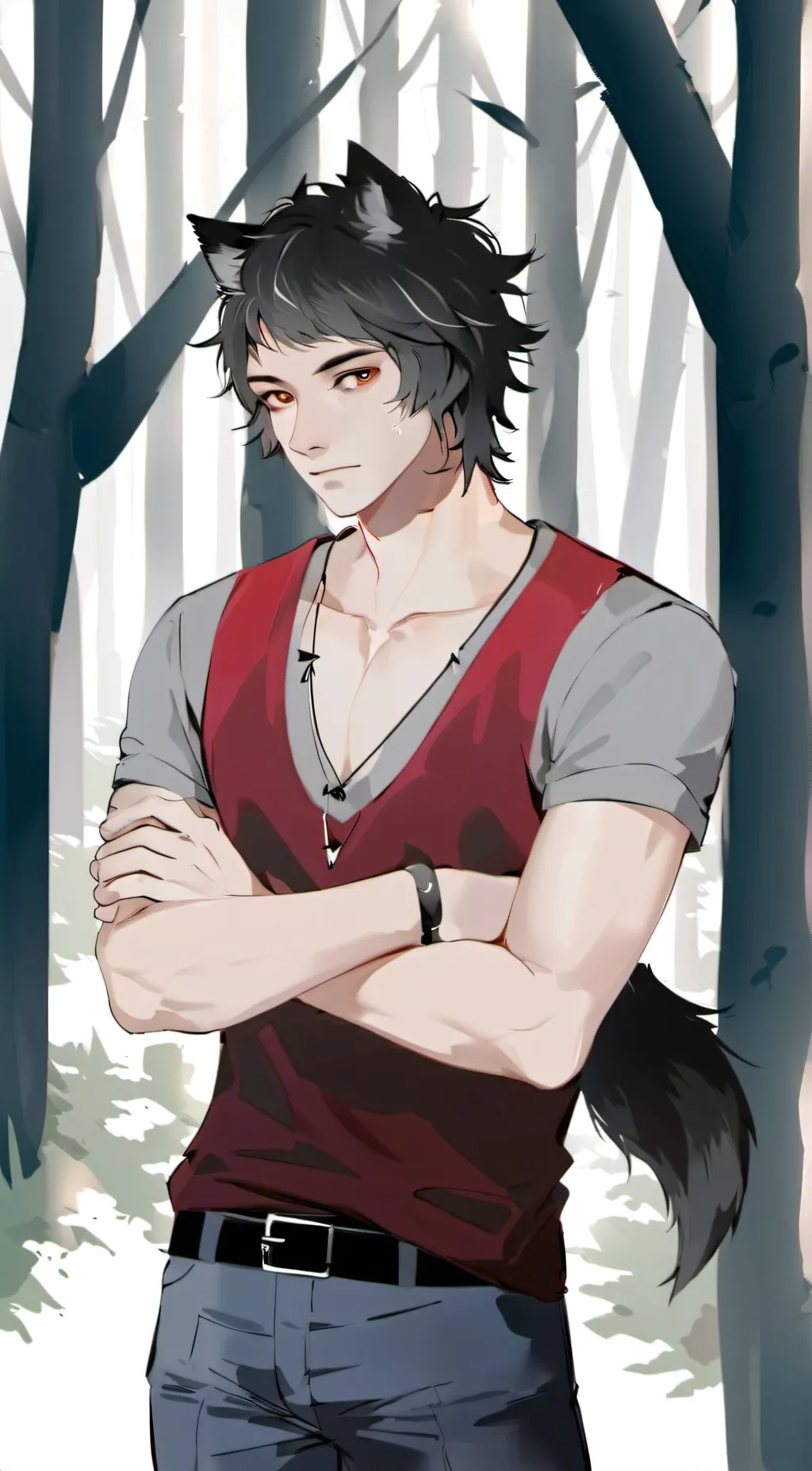 ai character: Legoshi background