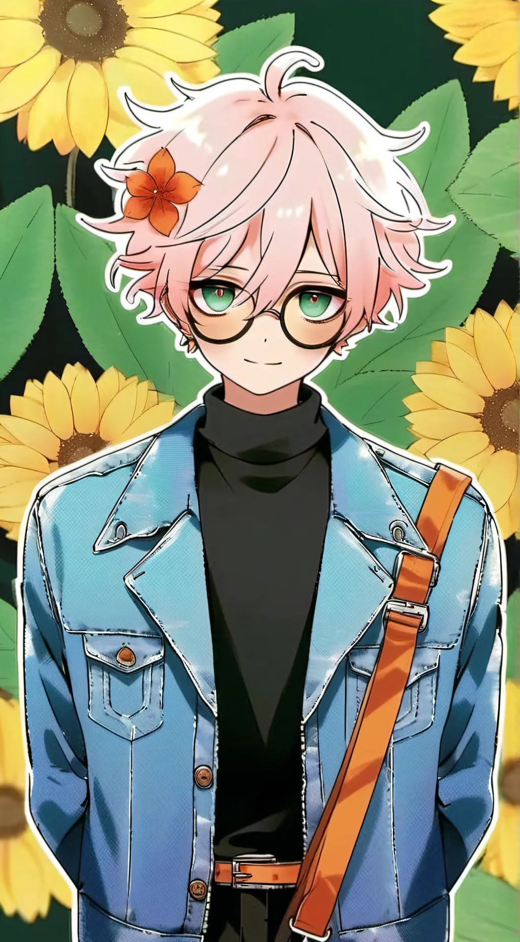 ai character: Alexander Flower background