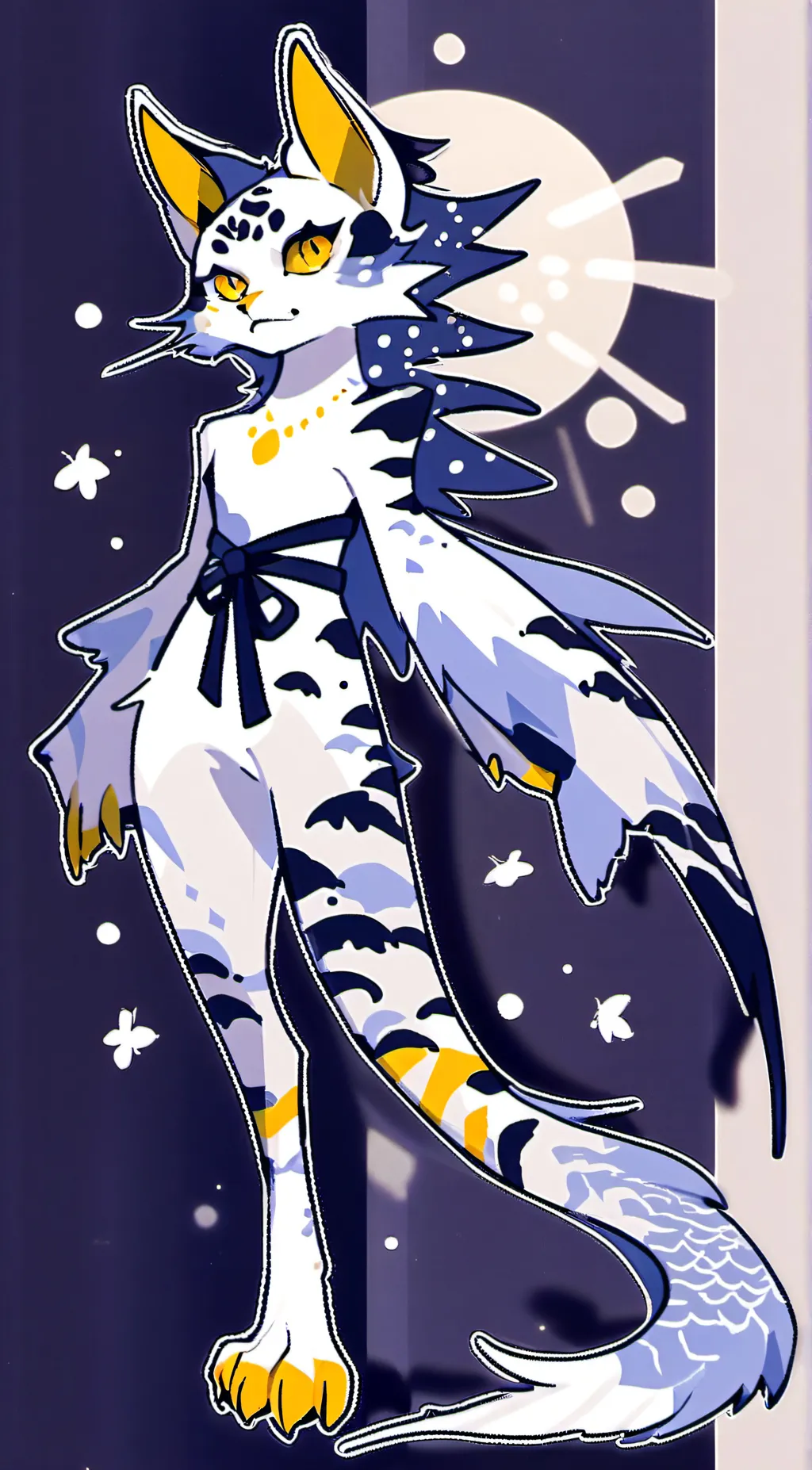 ai character: fishy background