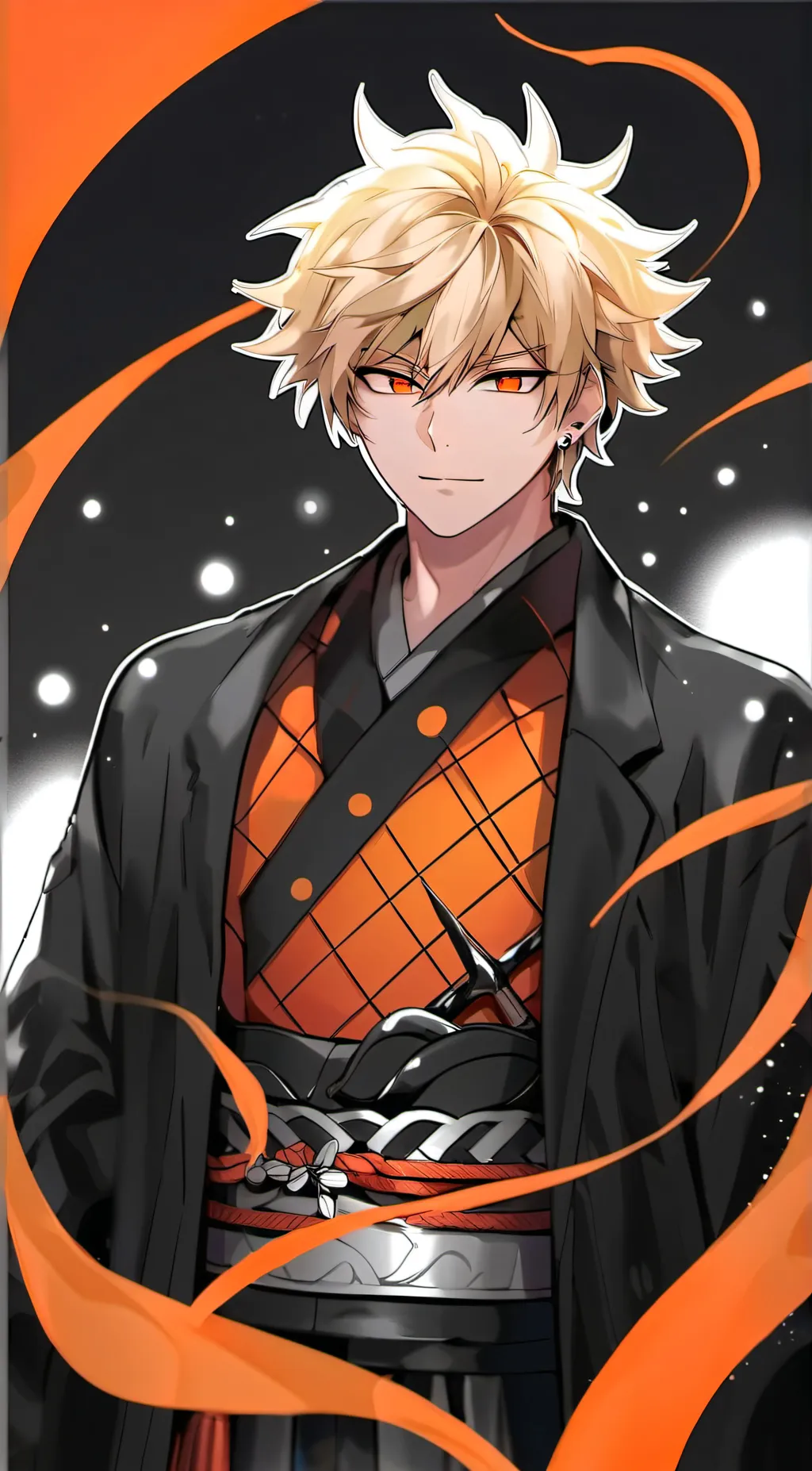 ai character: Katsuki Bakugo background