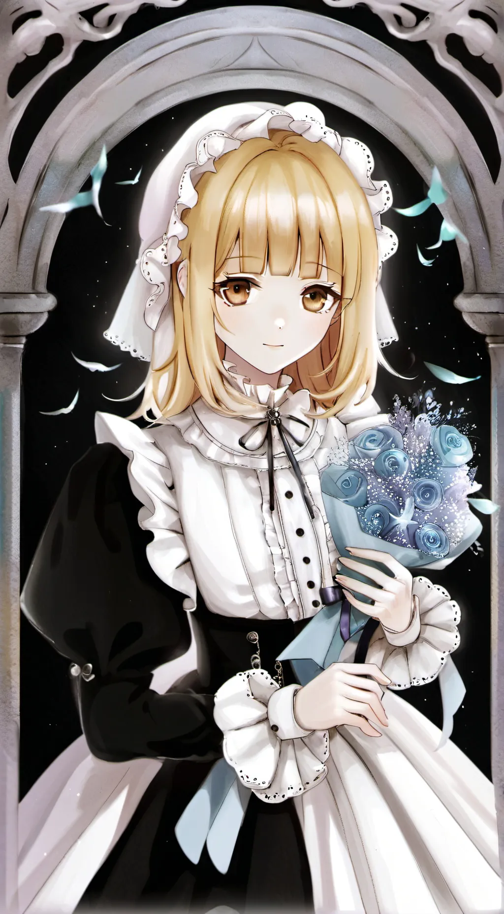 ai character: Rose background