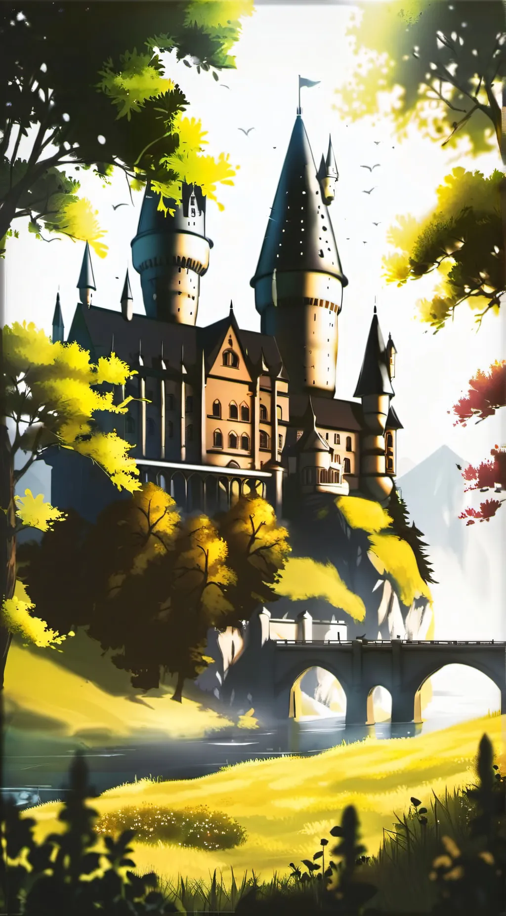 ai character: Hogwarts background