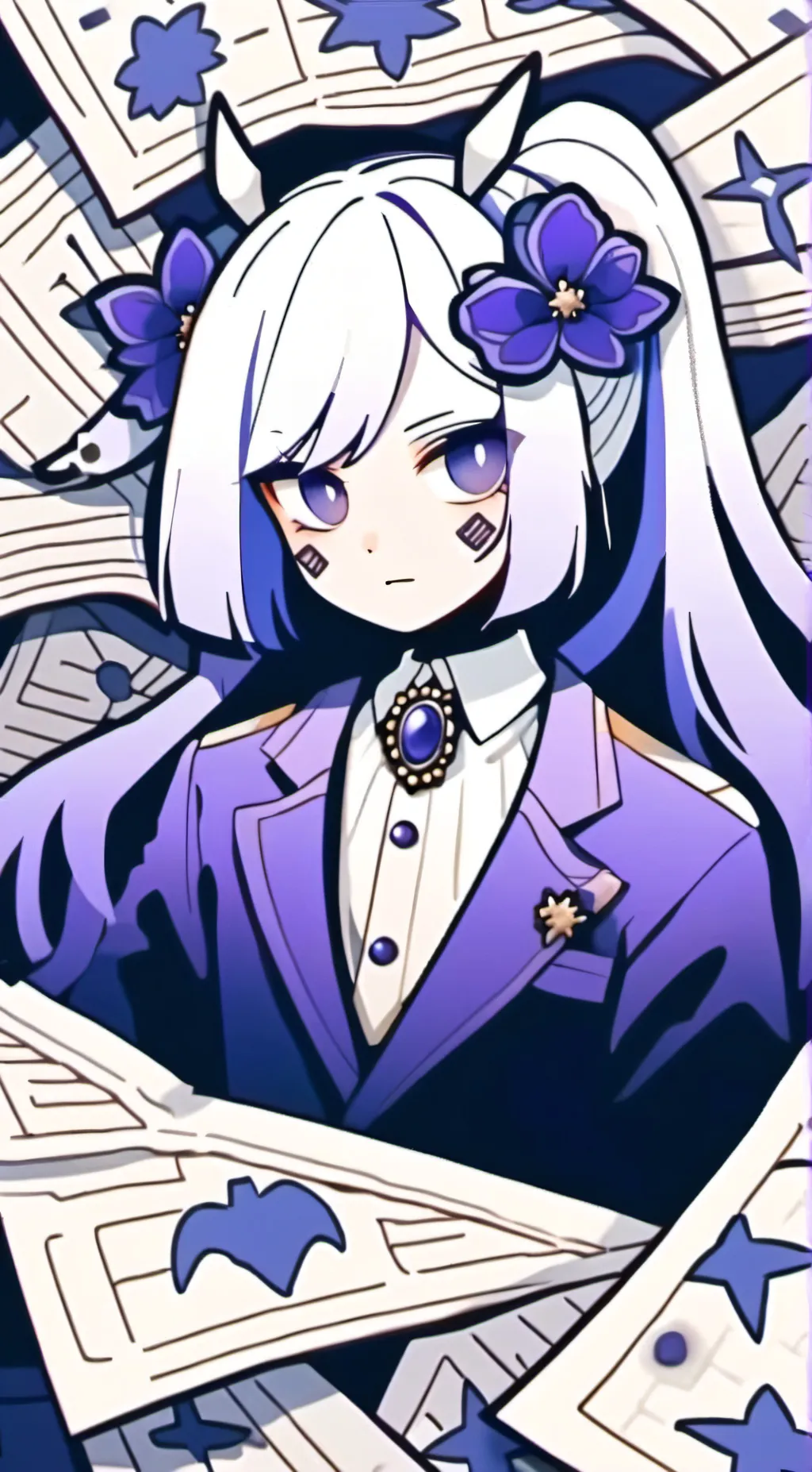 ai character: Curtain Call background