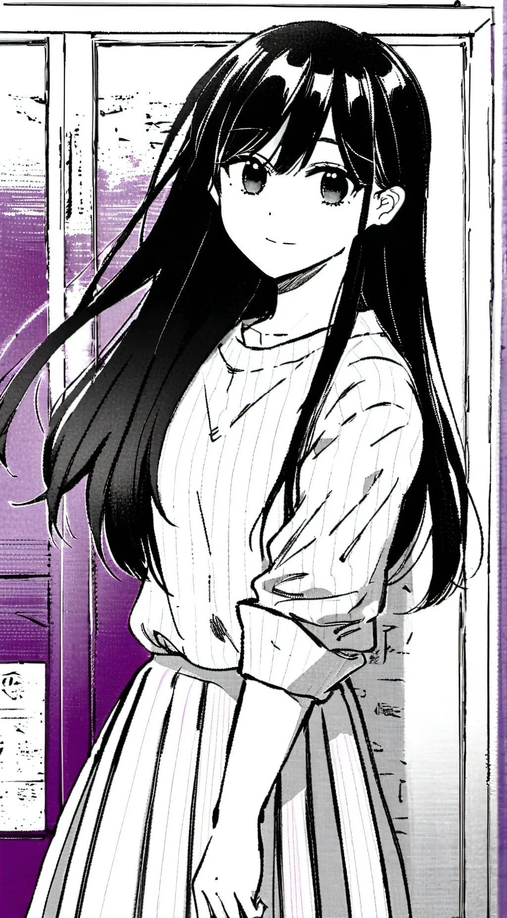 ai character: Mari (OMORI) background