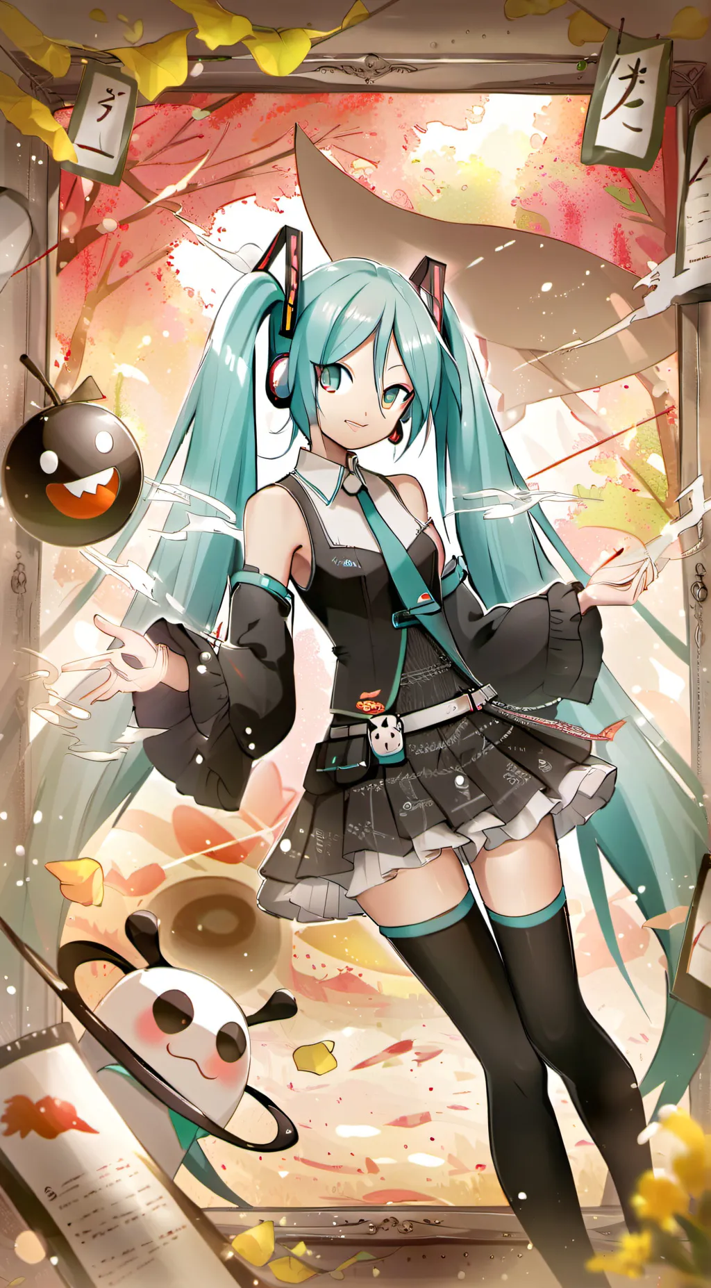 ai character: Miku background
