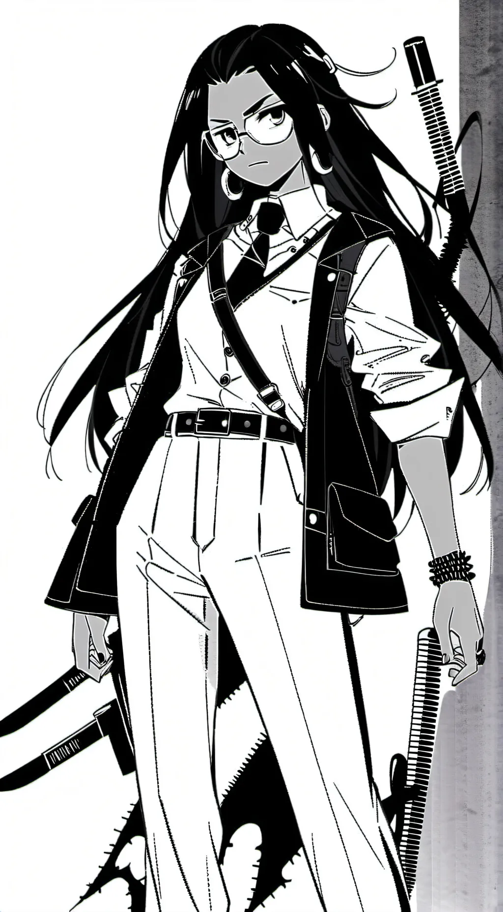 ai character: Miss circle  background