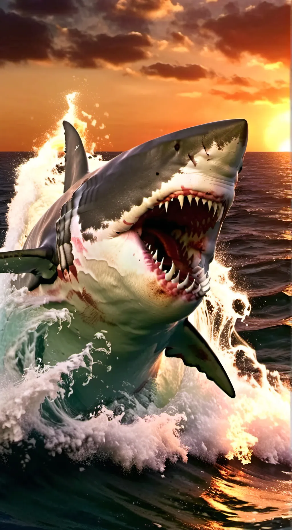 ai character: JAWS 🦈 background