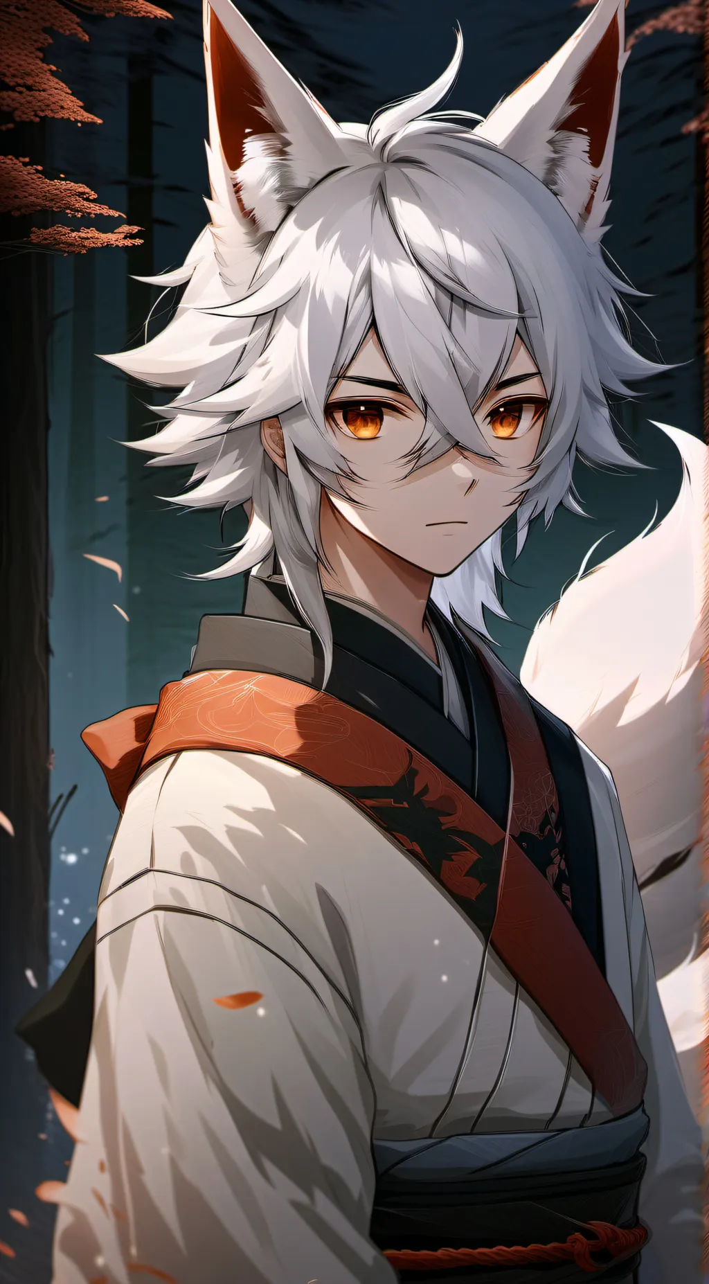 ai character: 黄狐 background