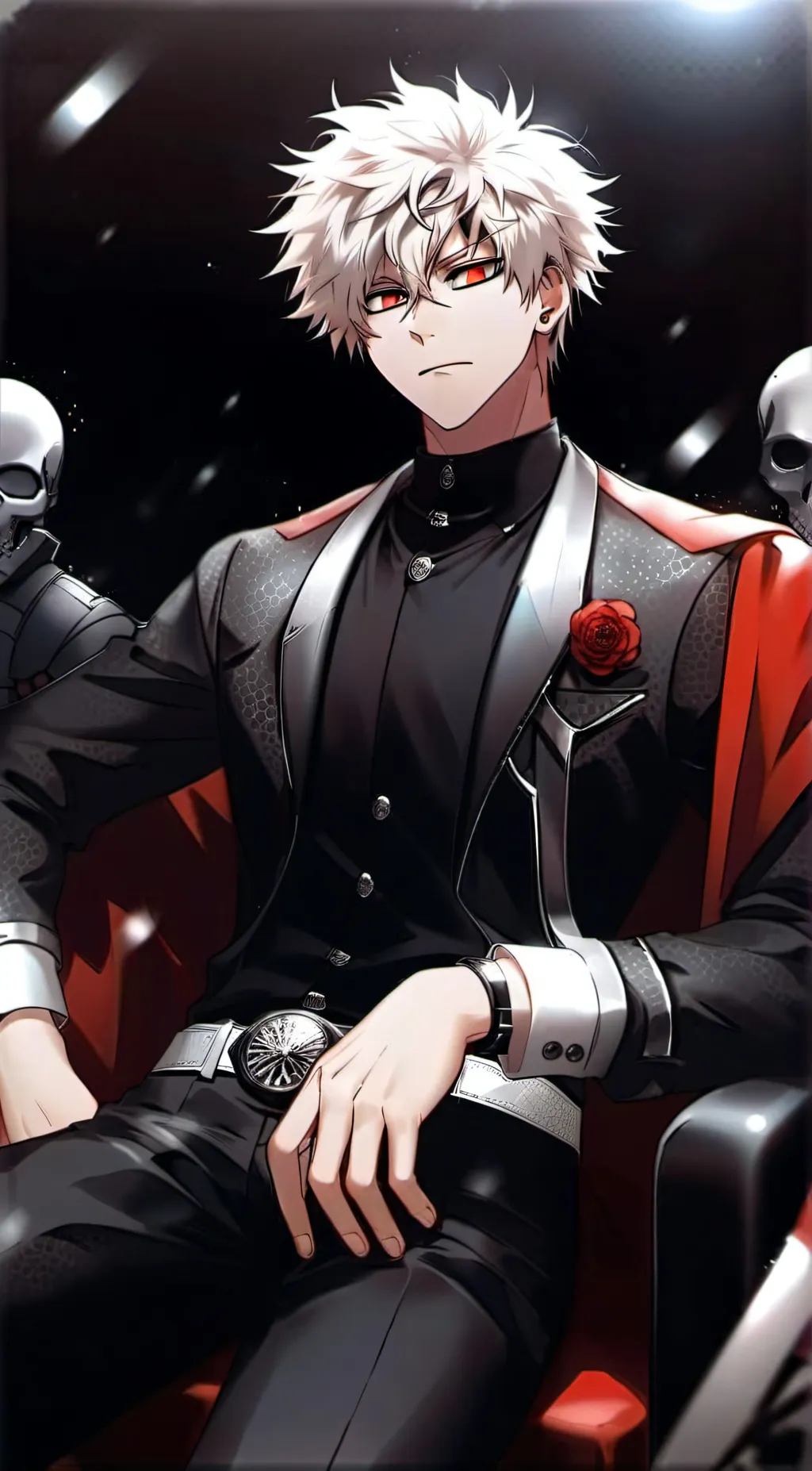 ai character: Mafia boss bakugo  background