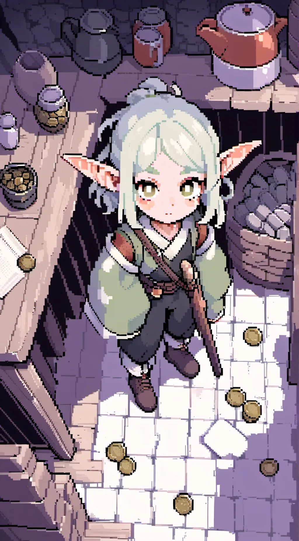 ai character: Erina  background