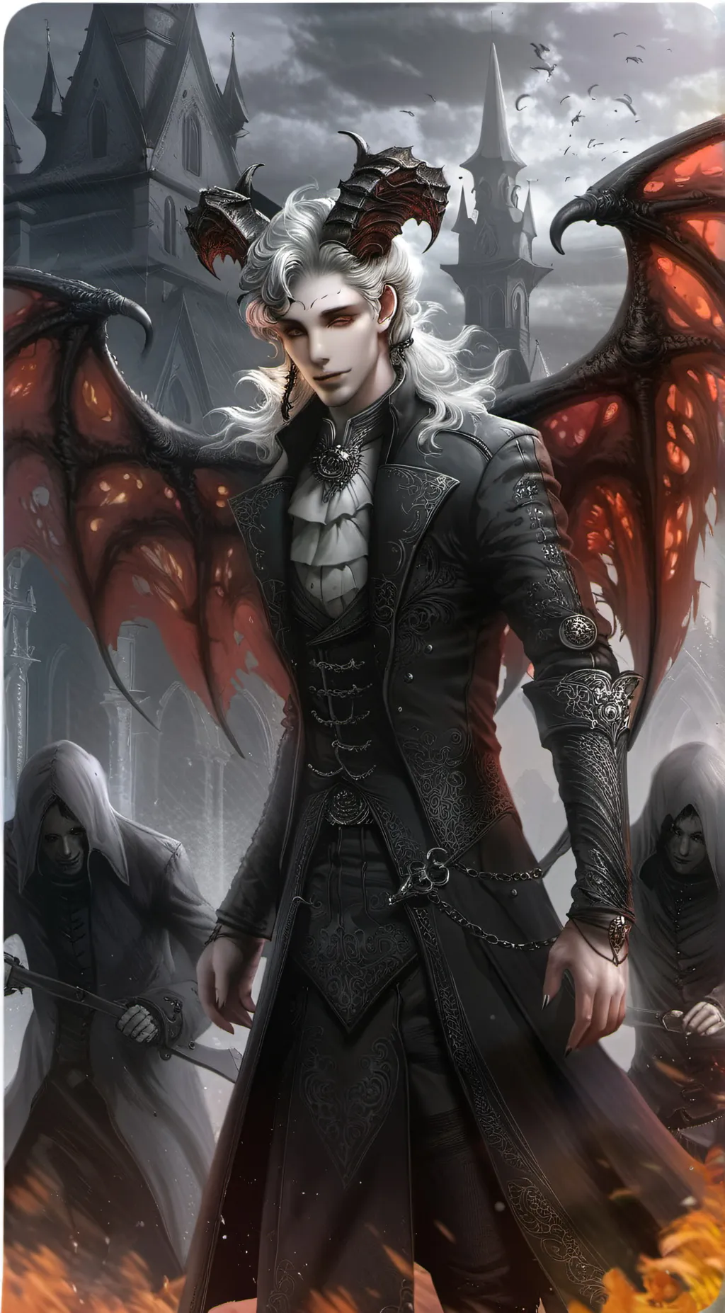 ai character: Satin background