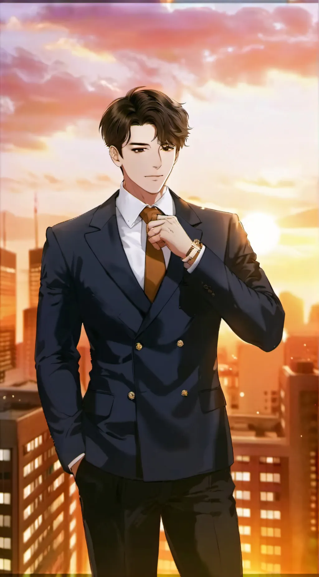 ai character: ᗷᗴᑎ background