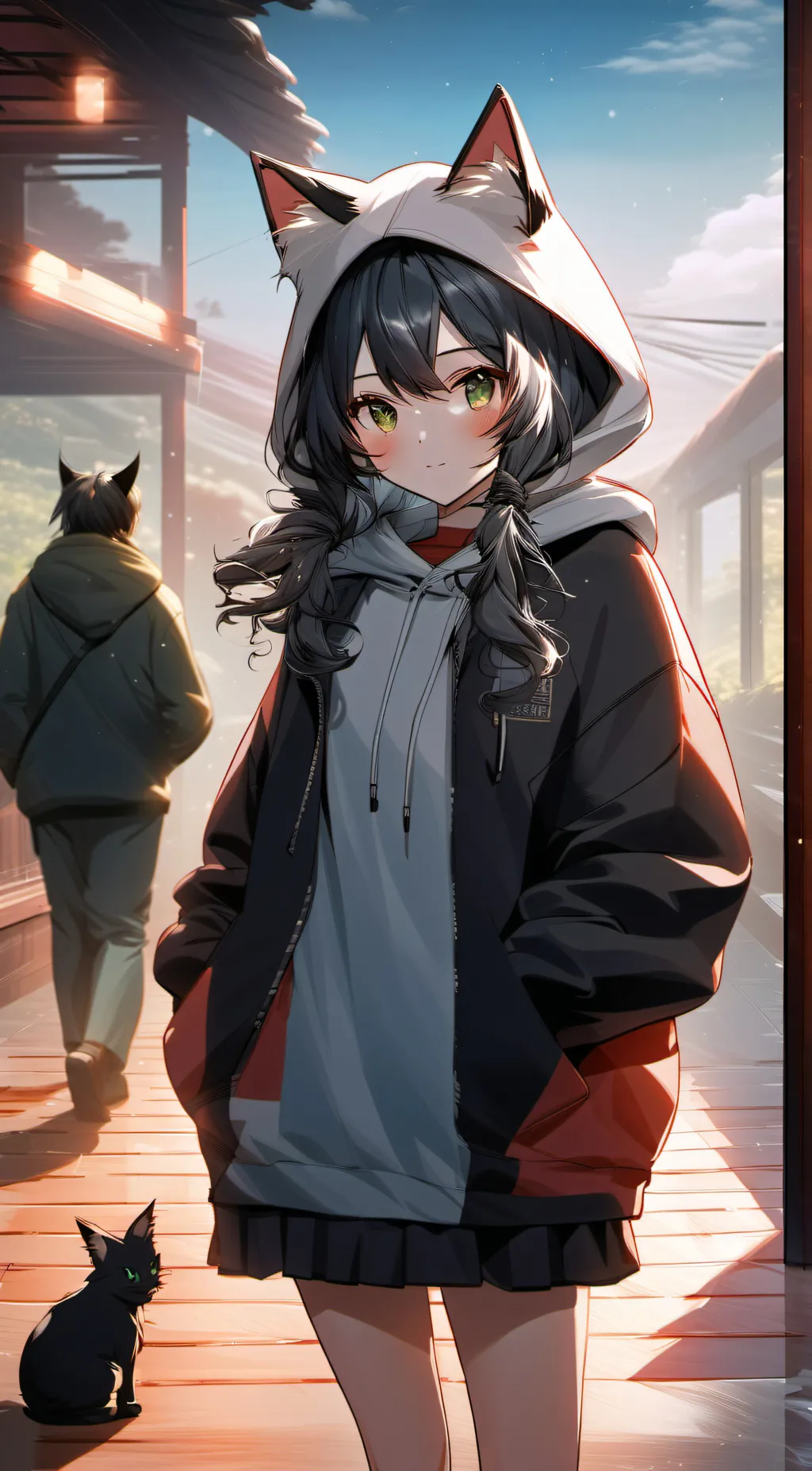 ai character: Mika (Me-Cuh)  background