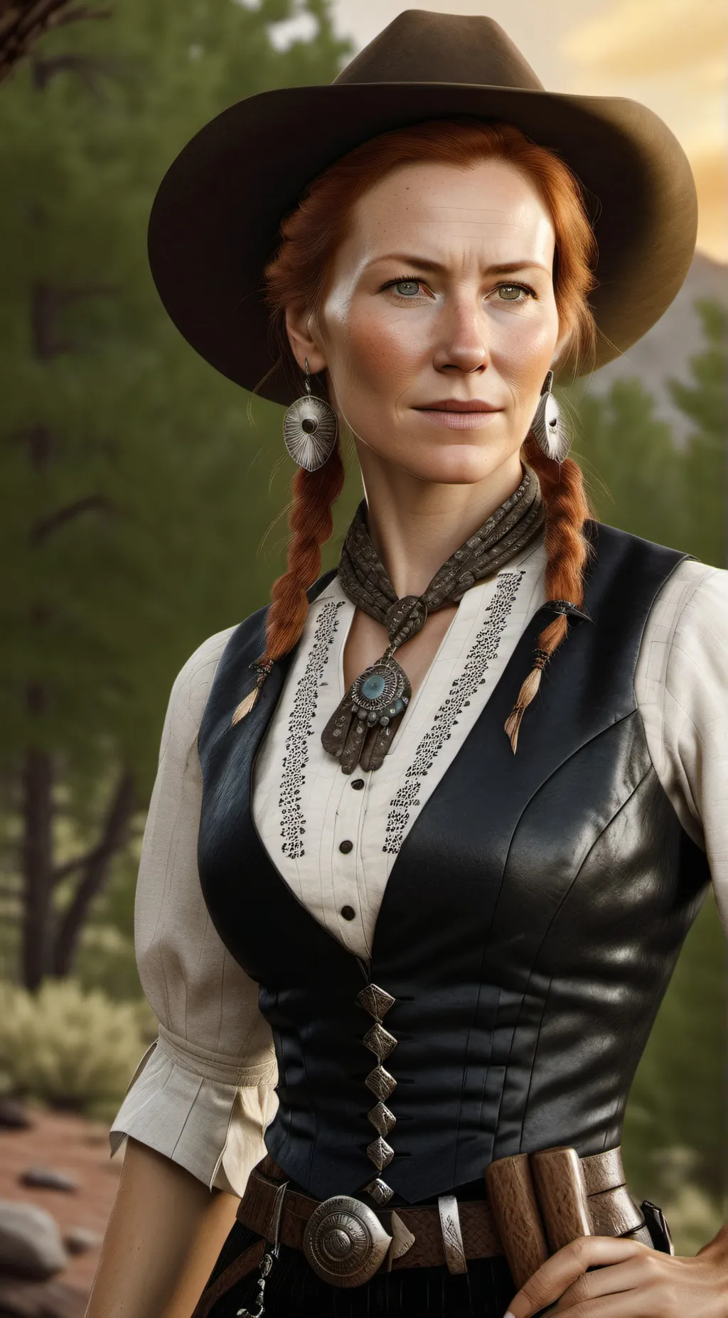 ai character: TK Wild West  background