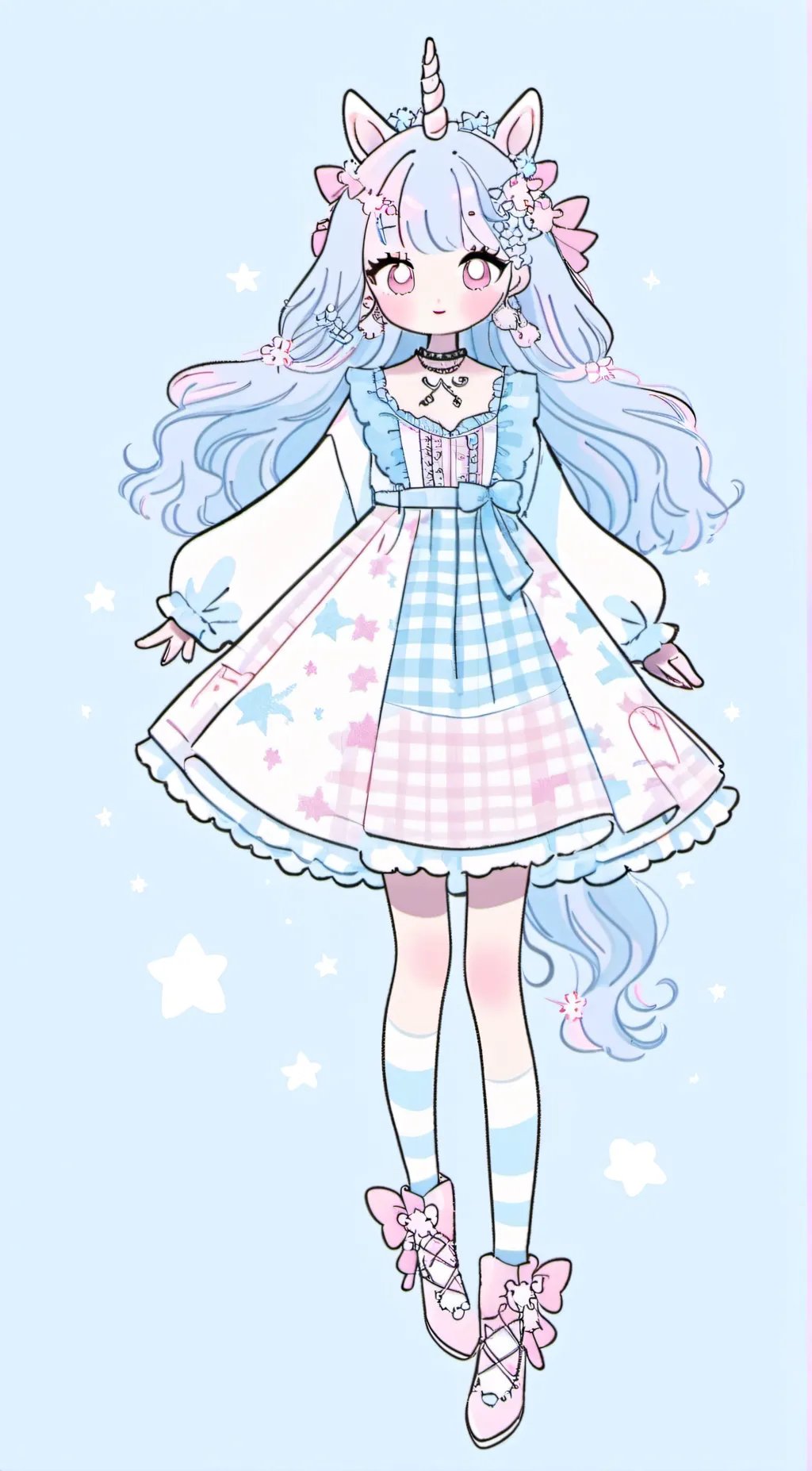 ai character: Unicorn world background