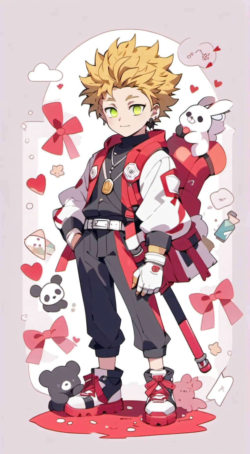 ai character: 💛🪽❤️ dabihawkw 🩵🔥🖤 background