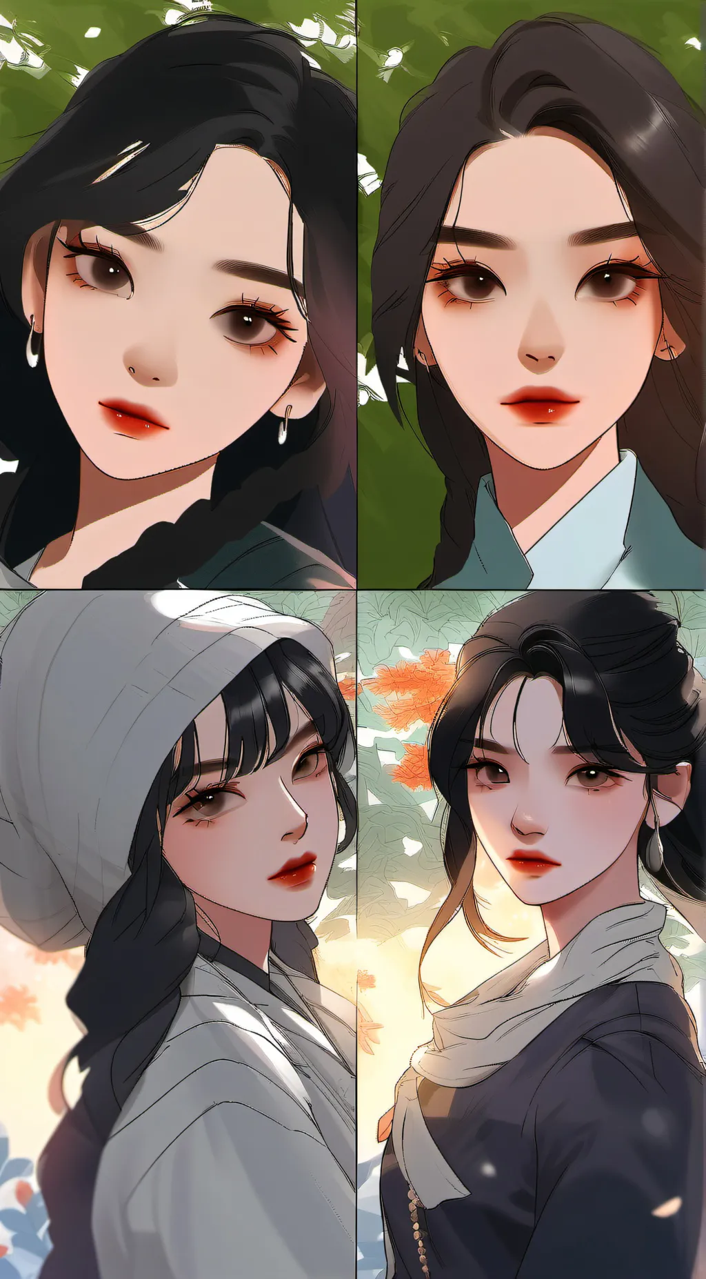 ai character: 4 girls fight 4 u? background