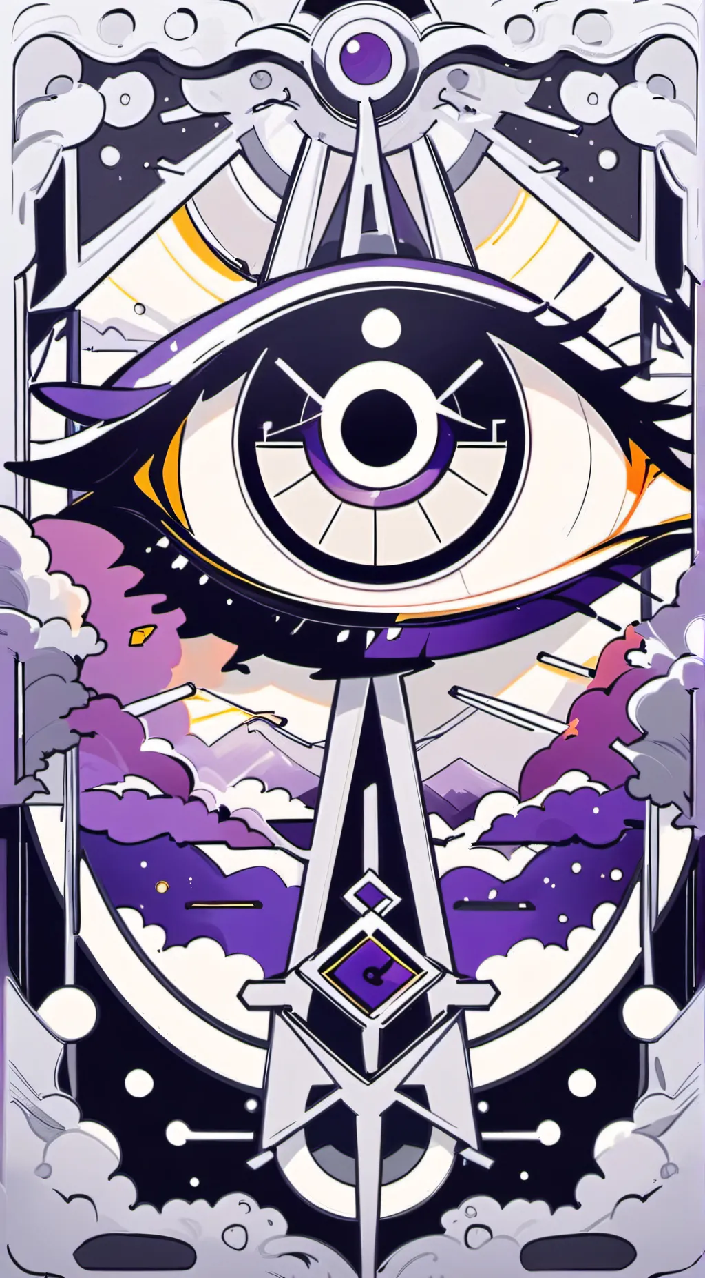 ai character: The eye background