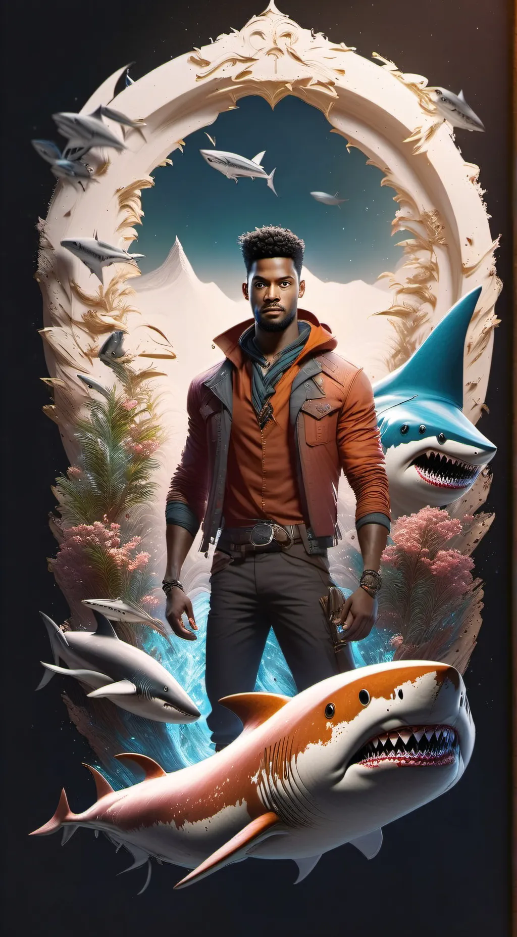 ai character: Luke Lang  background