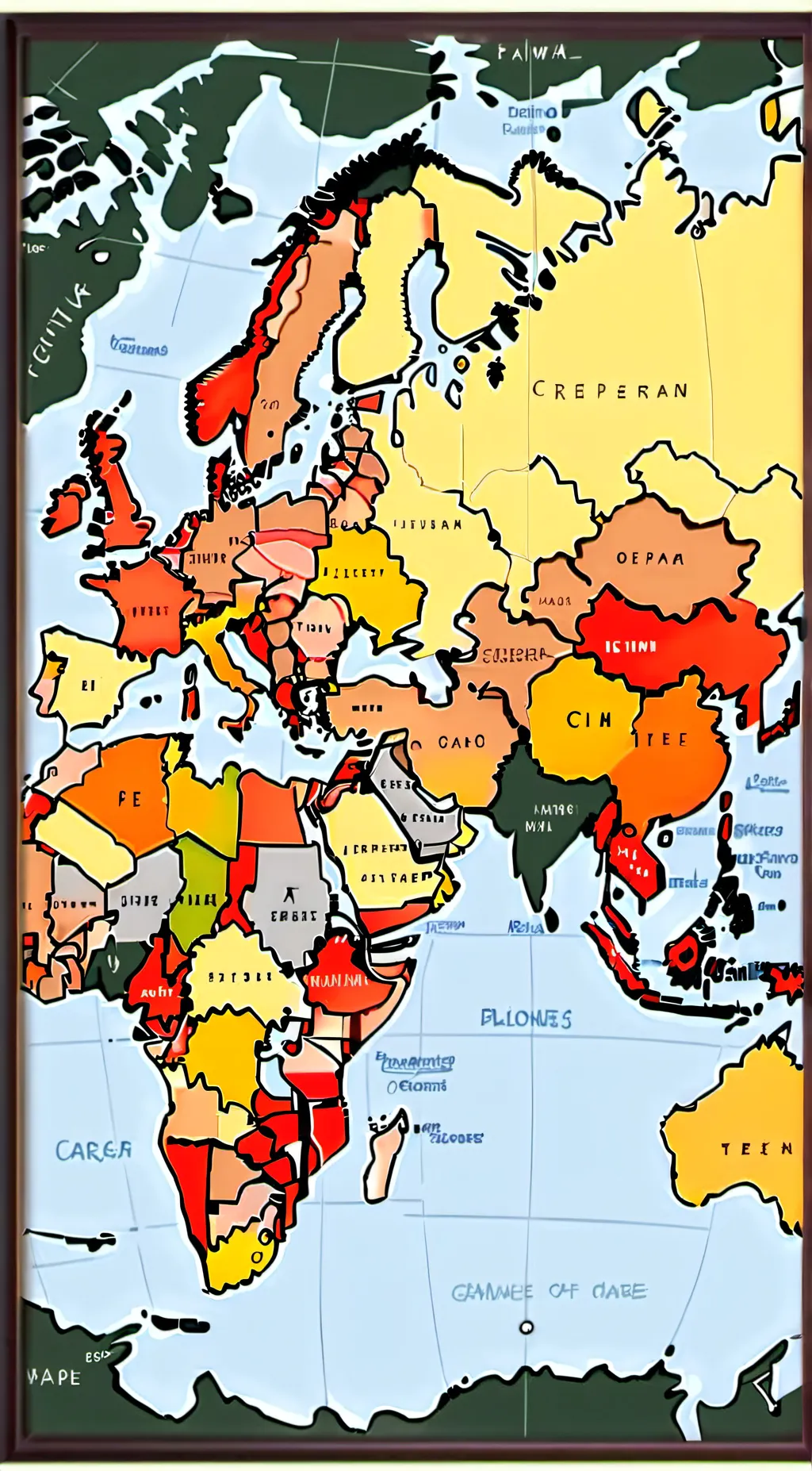 ai character: Countries! background