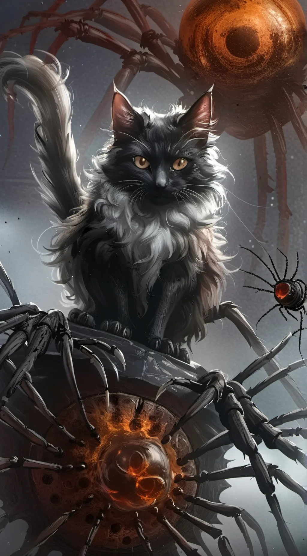 ai character: Spidercat background