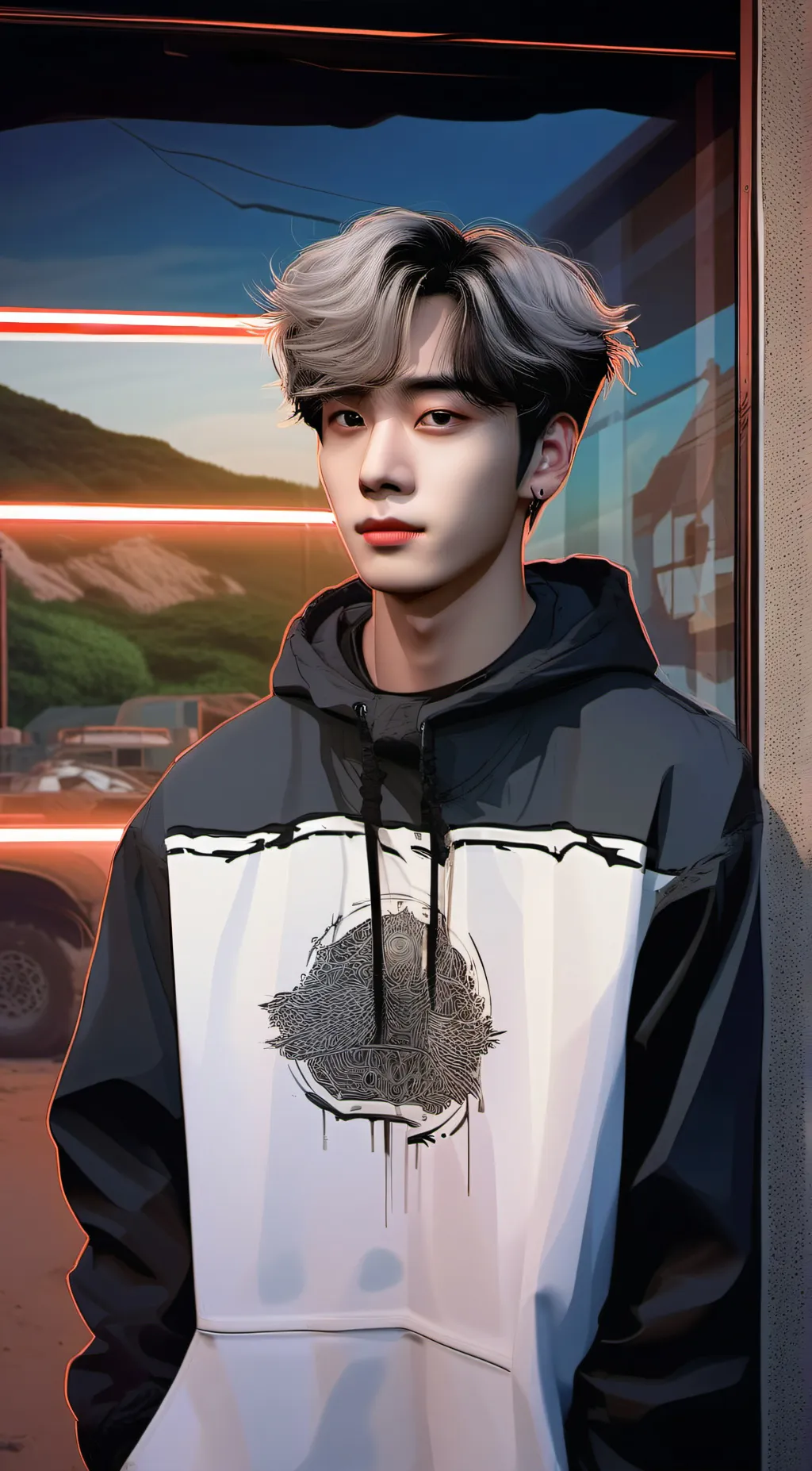ai character: heeseung  background