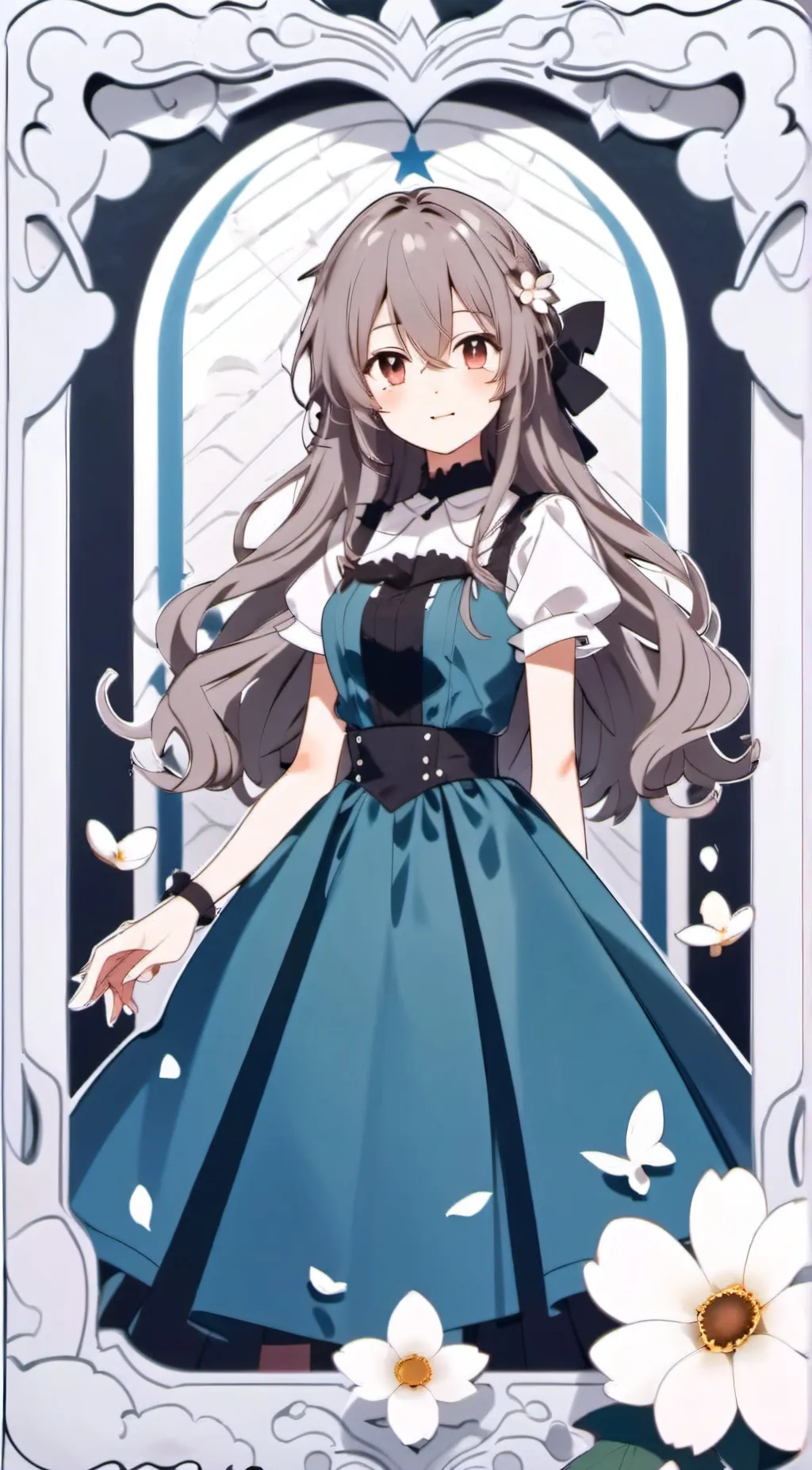 ai character: sakura background