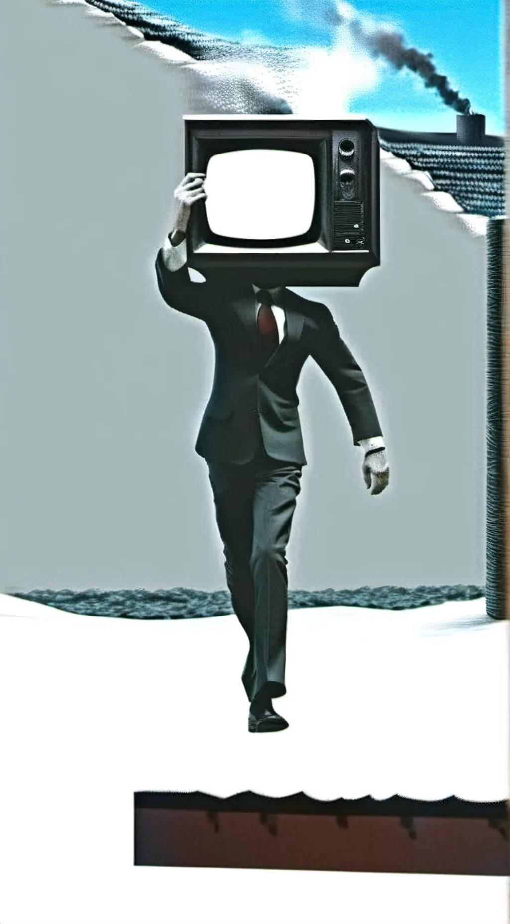 ai character: Tv Man In MHA background