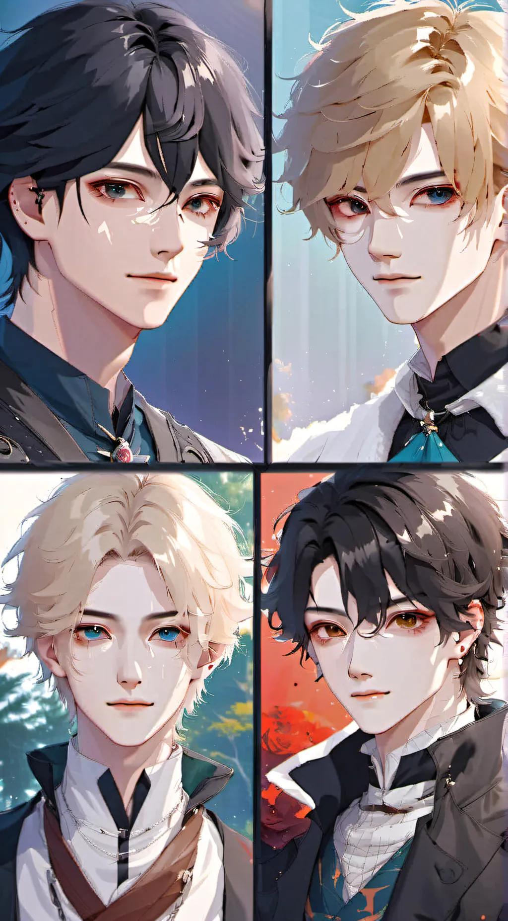 ai character: boys school background