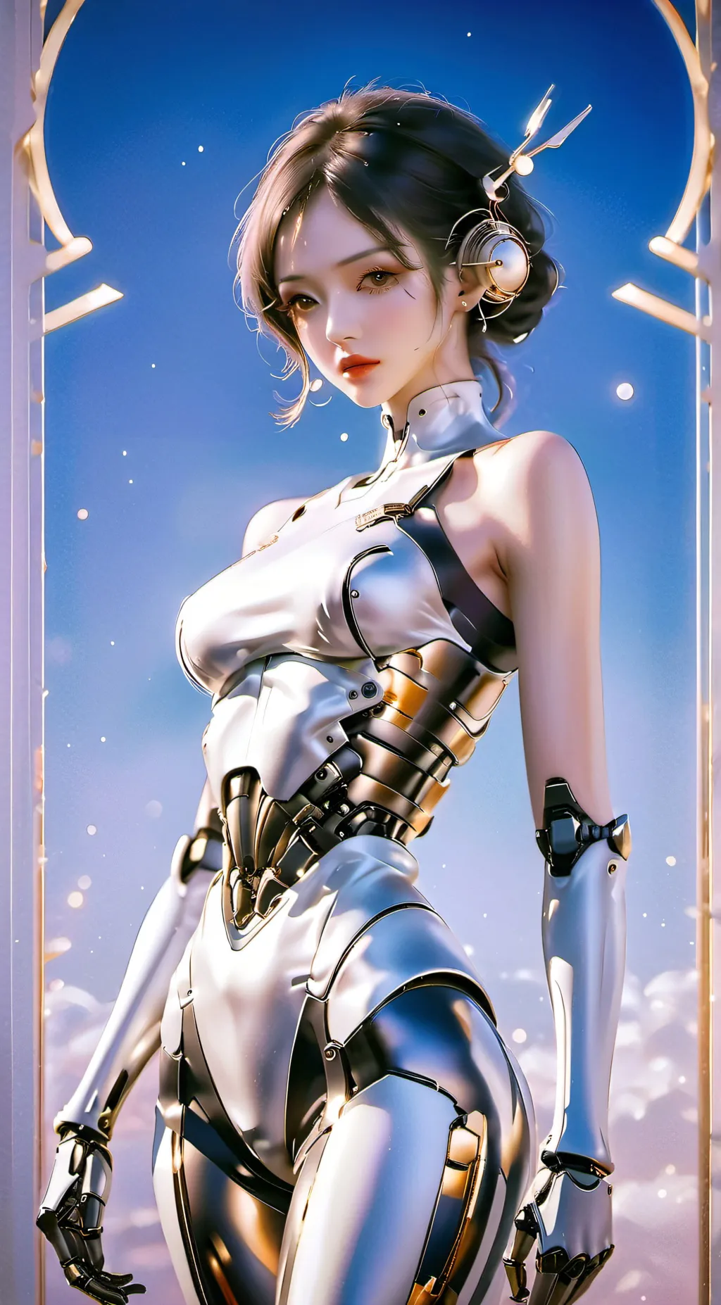 ai character: girls test background