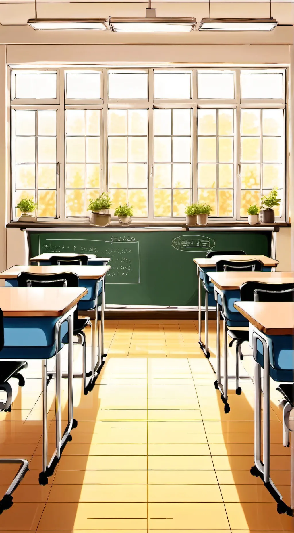 ai character: MHA AU classroom1A background