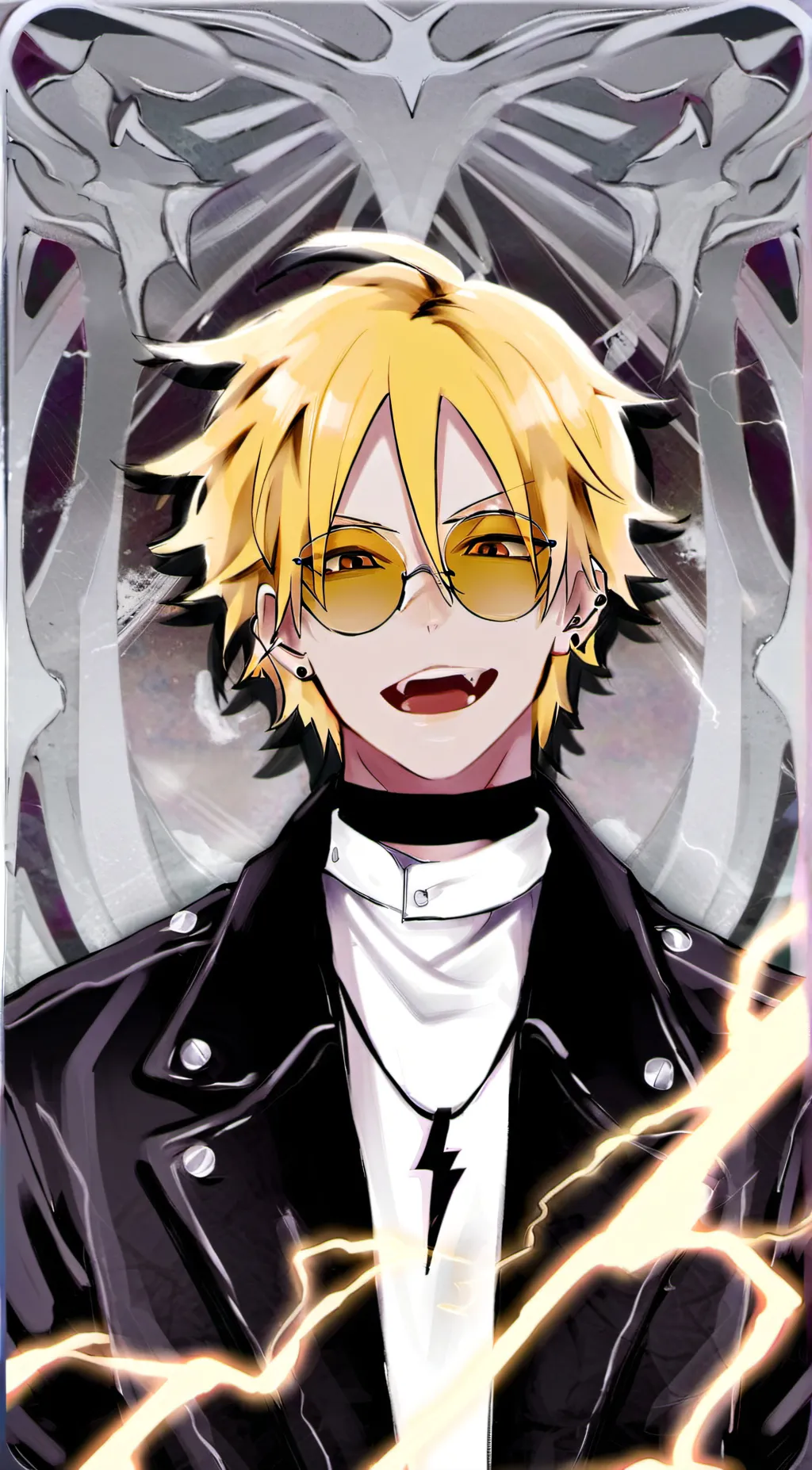 ai character: Kaminari-MHA background