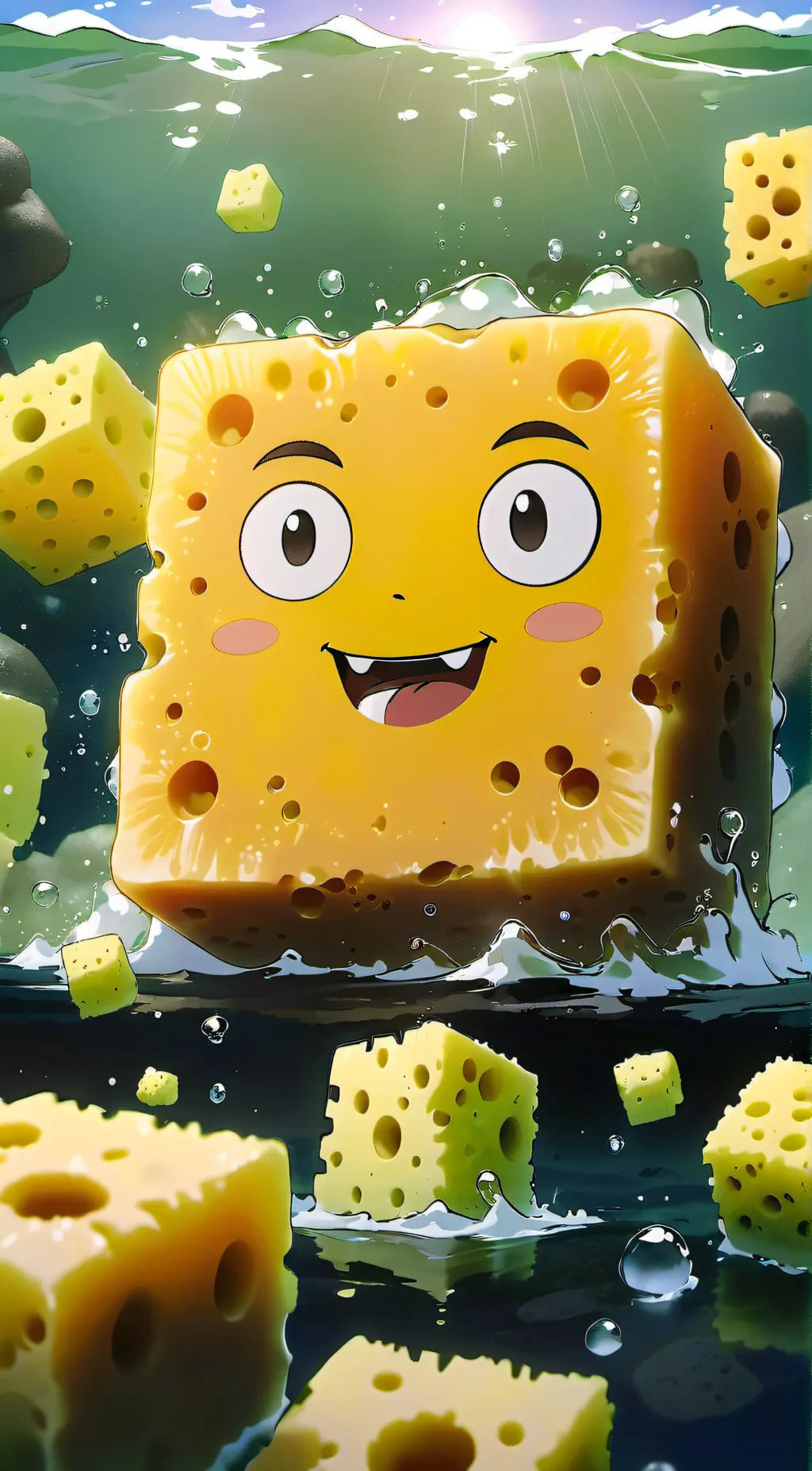 ai character: Spunchbob background