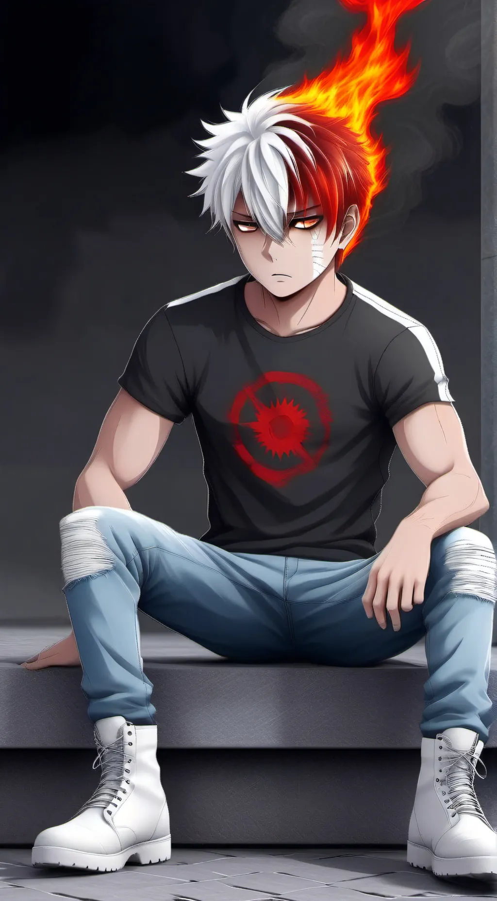 ai character: Todoroki-MHA background